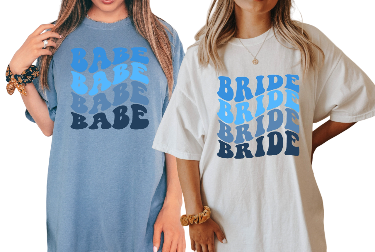 Vintage Washed Tee, Bachelorette Party Shirts, I Do Crew, Bride Vibes Boho T-Shirt, Retro Graphic