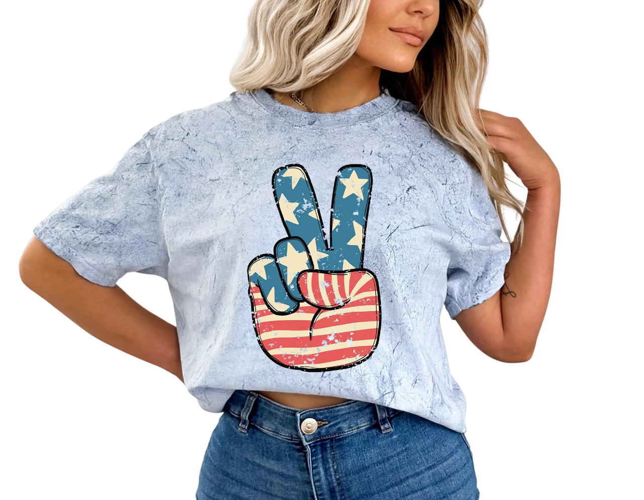 Retro USA Tie Dye Vintage Washed shirt,Freedom Tour,Retro fourth shirt, Women 4th of July