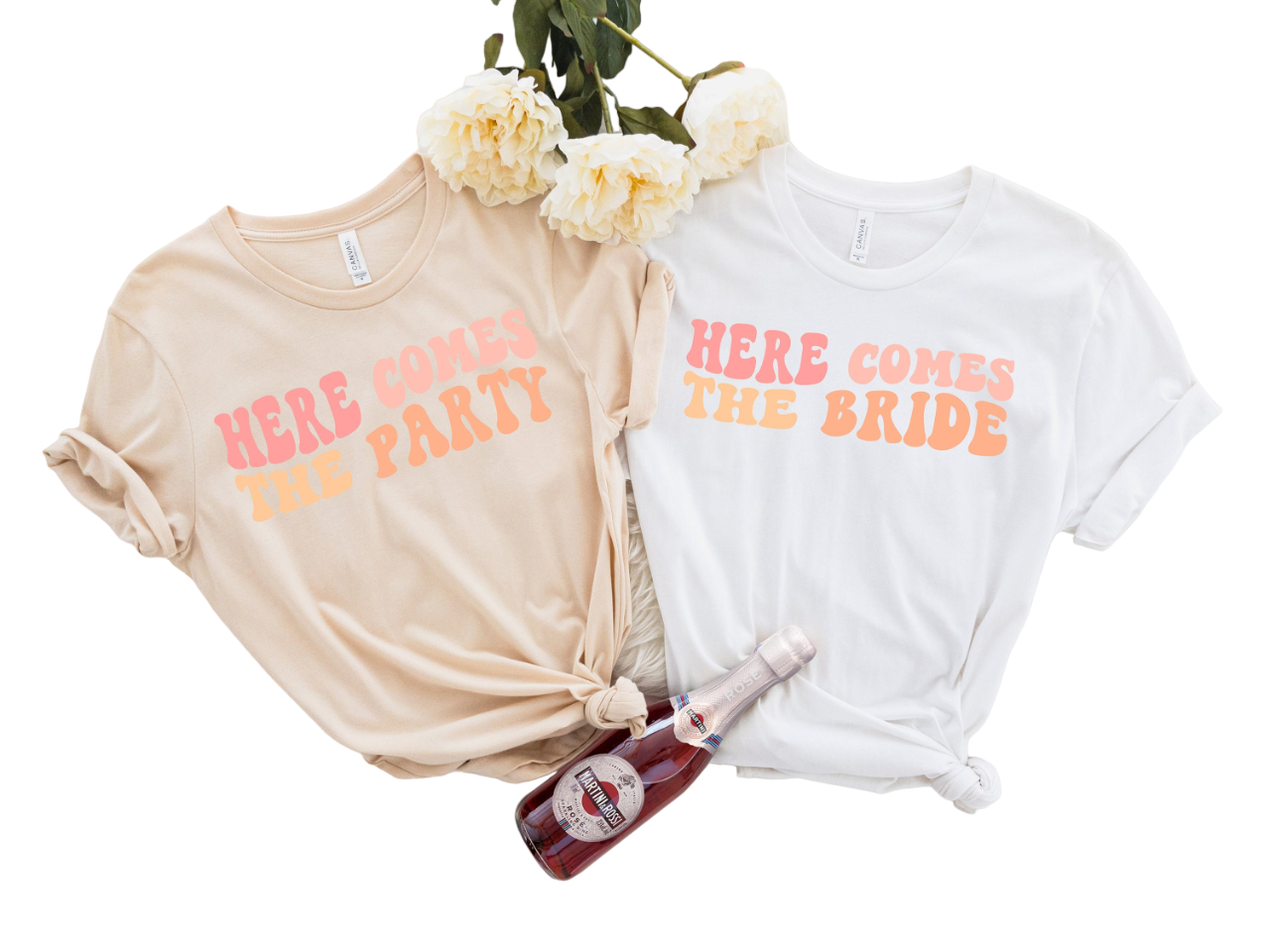 Bachelorette Party Shirts, Here Comes The Bride, Here Comes The Party,Retro Graphic Tee,Gifts for