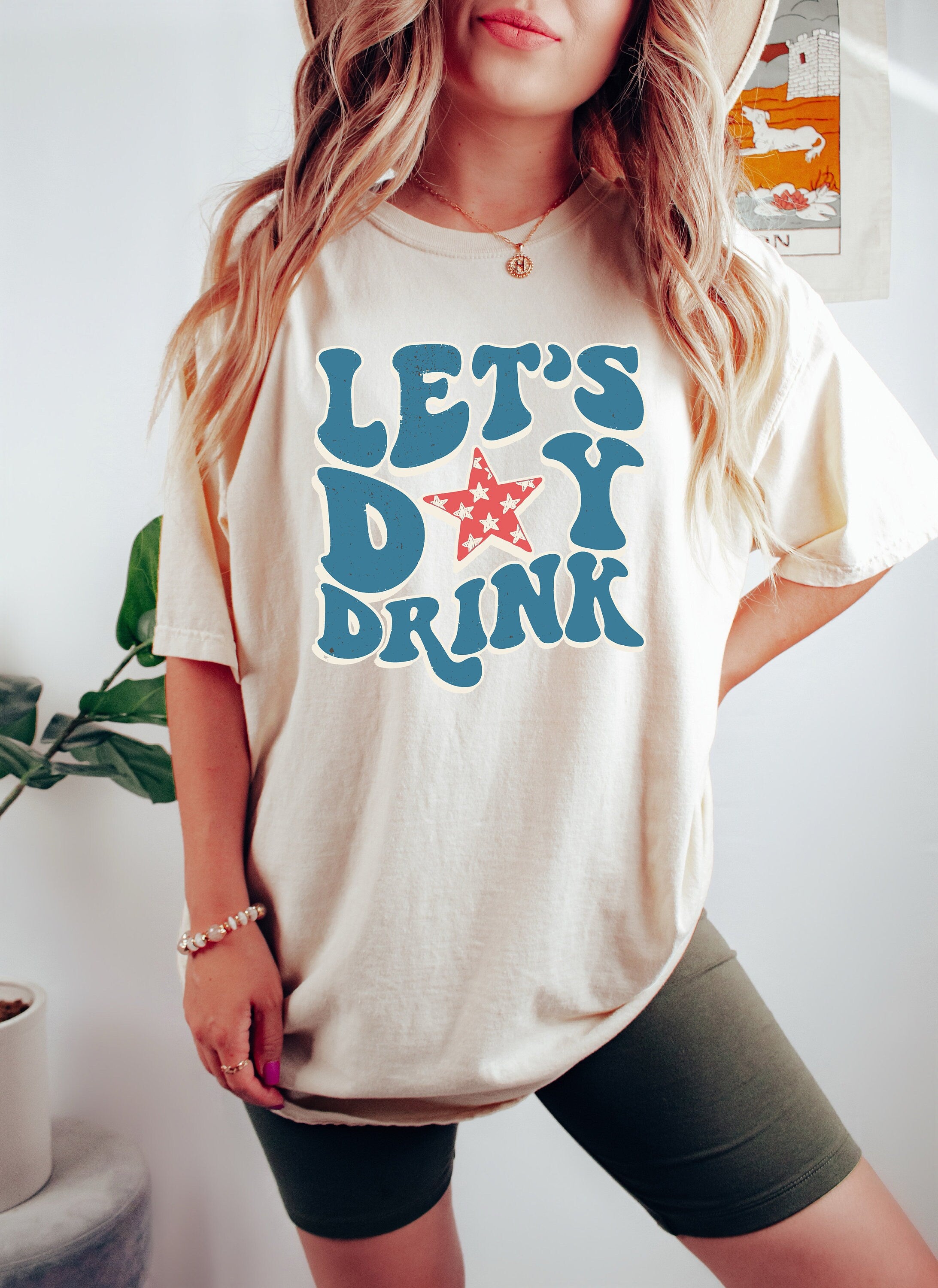 Retro USA shirt,4th of July tee, Retro funny fourth shirt, Lets day drink,America Patriotic Shirt,