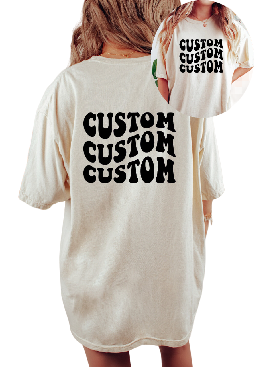 Vintage Washed Custom Tee, Upload Your Own Design, Create a Design, Custom Family Vacation, Custom