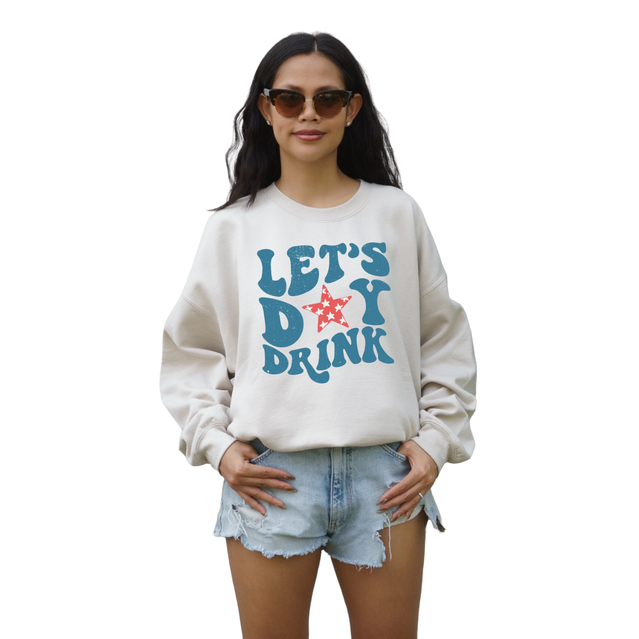 Retro Fourth of July Sweatshirt, USA, America, 4th of July Sweater, America Pullover, Womens