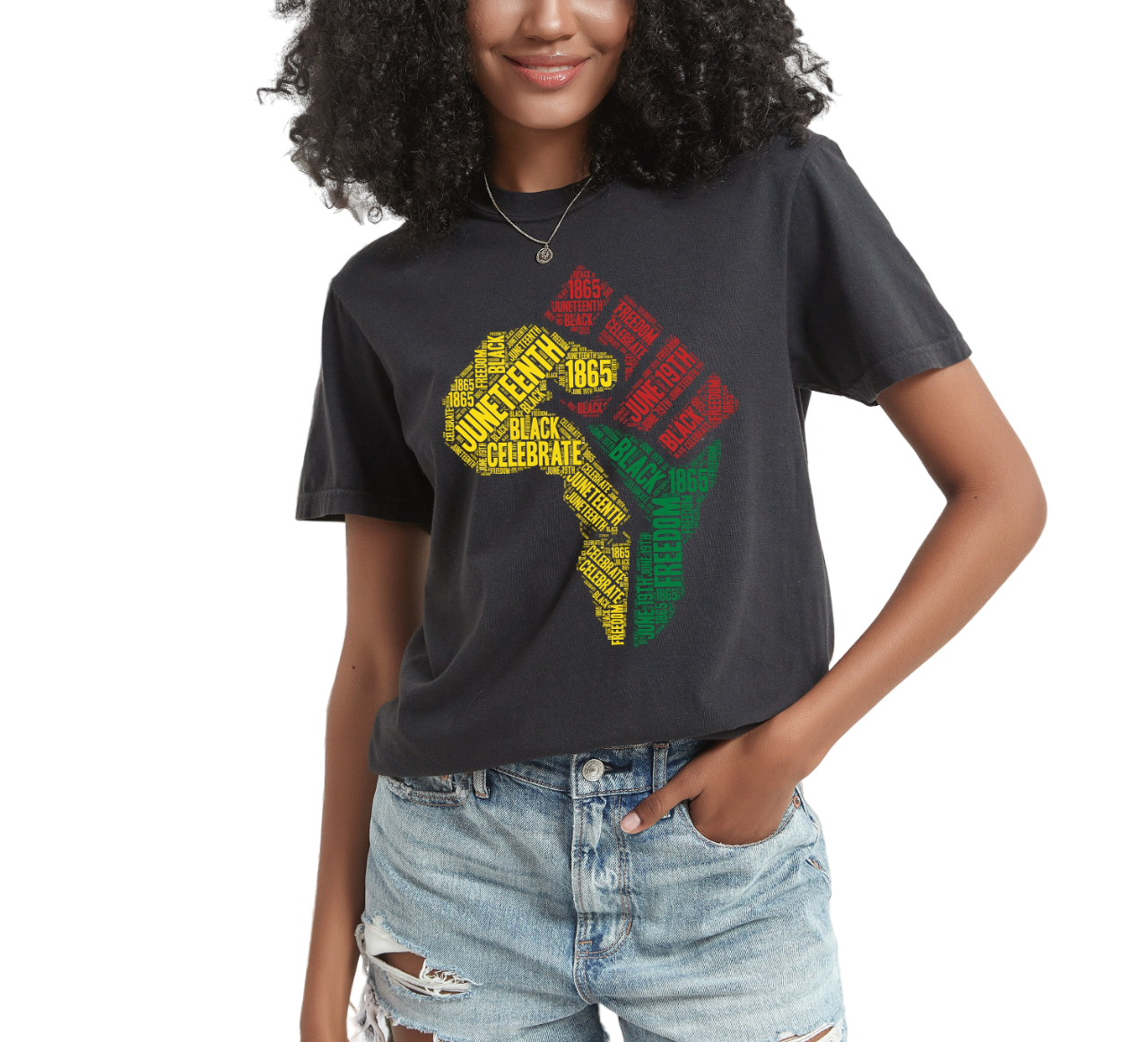 Vintage Washed, Juneteenth Celebration shirt, Black History, Black Power, Free-ish, June 19th 1865,