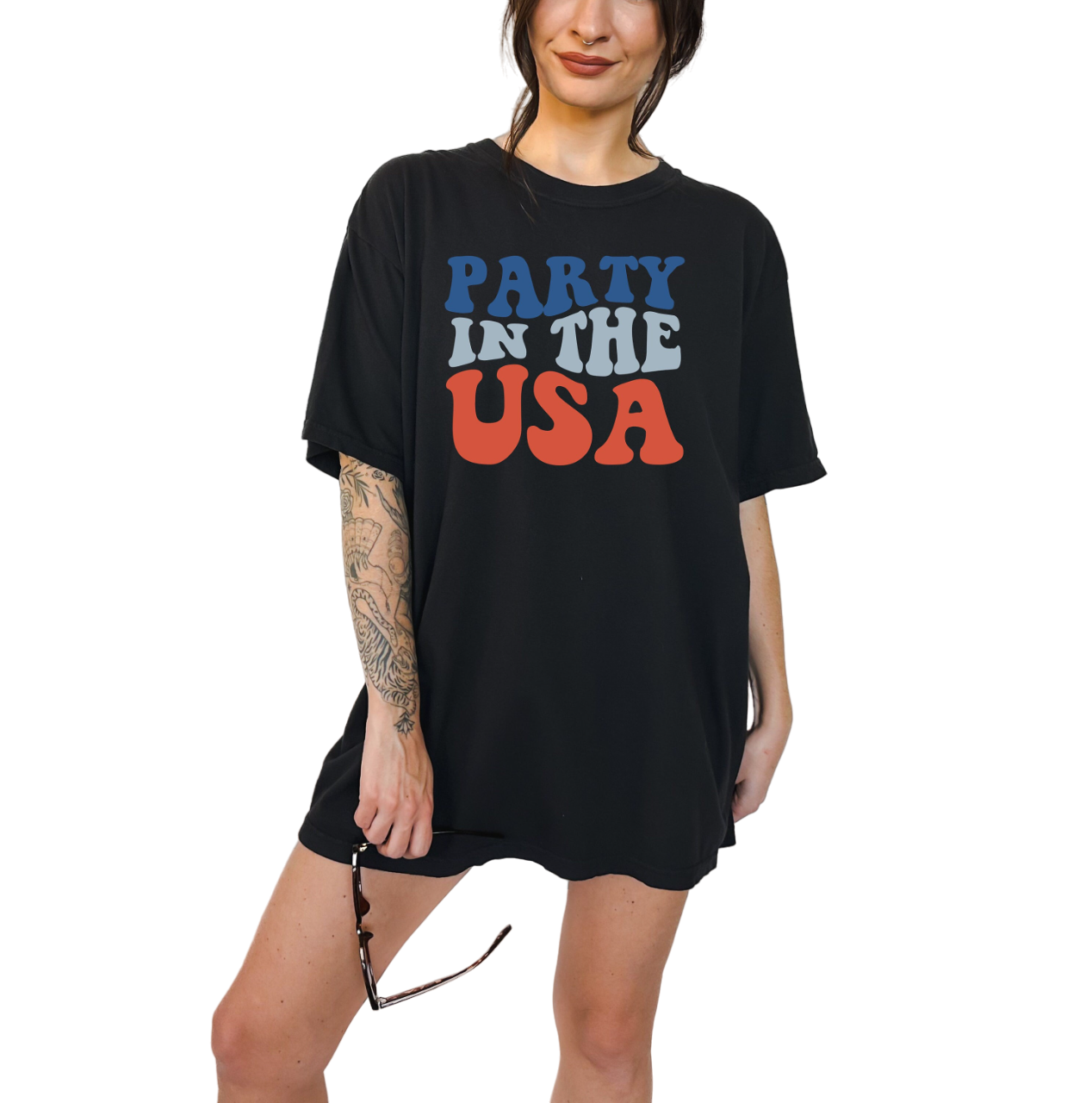 Retro Party in the USA shirt, Funny 4th of July tee, Funny fourth shirt, Womens 4th of July Shirt,