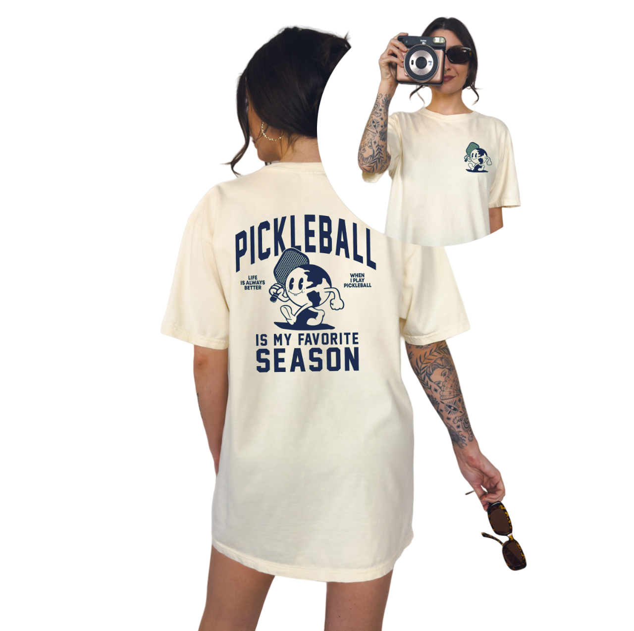 Retro Vintage Washed Tee, Pickleball , Summer, Sports Shirt, Pickleball Biggest Fan, Pickleball