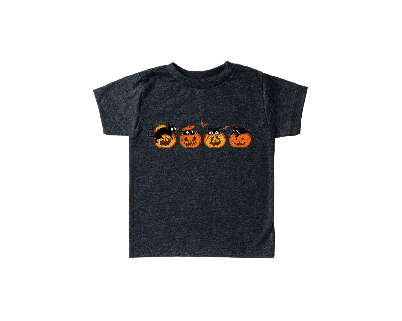 Cute Kitten Pumpkin Toddler Shirt, Cute Fall Shirt, Toddler Youth Halloween Tee, Retro Boho Cute