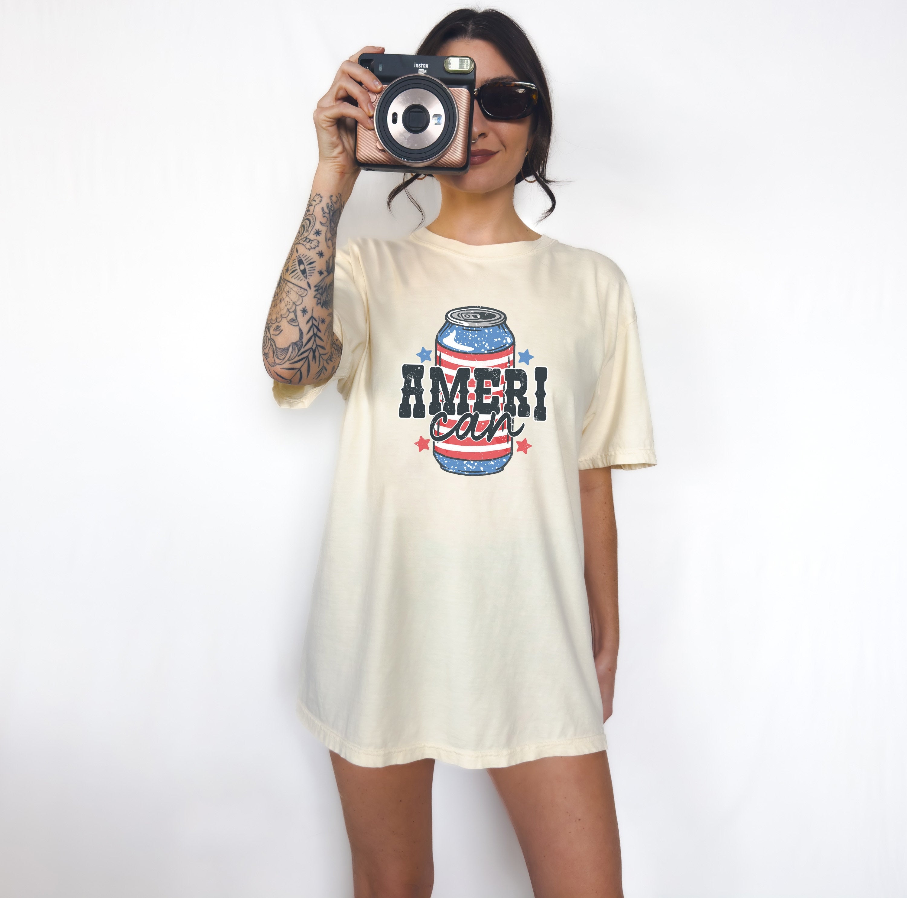 Retro AmeriCAN July 4th shirt,4th of July tee Retro funny fourth shirt Unisex 4th of July Tee, America Patriotic Shirt, Independence Day