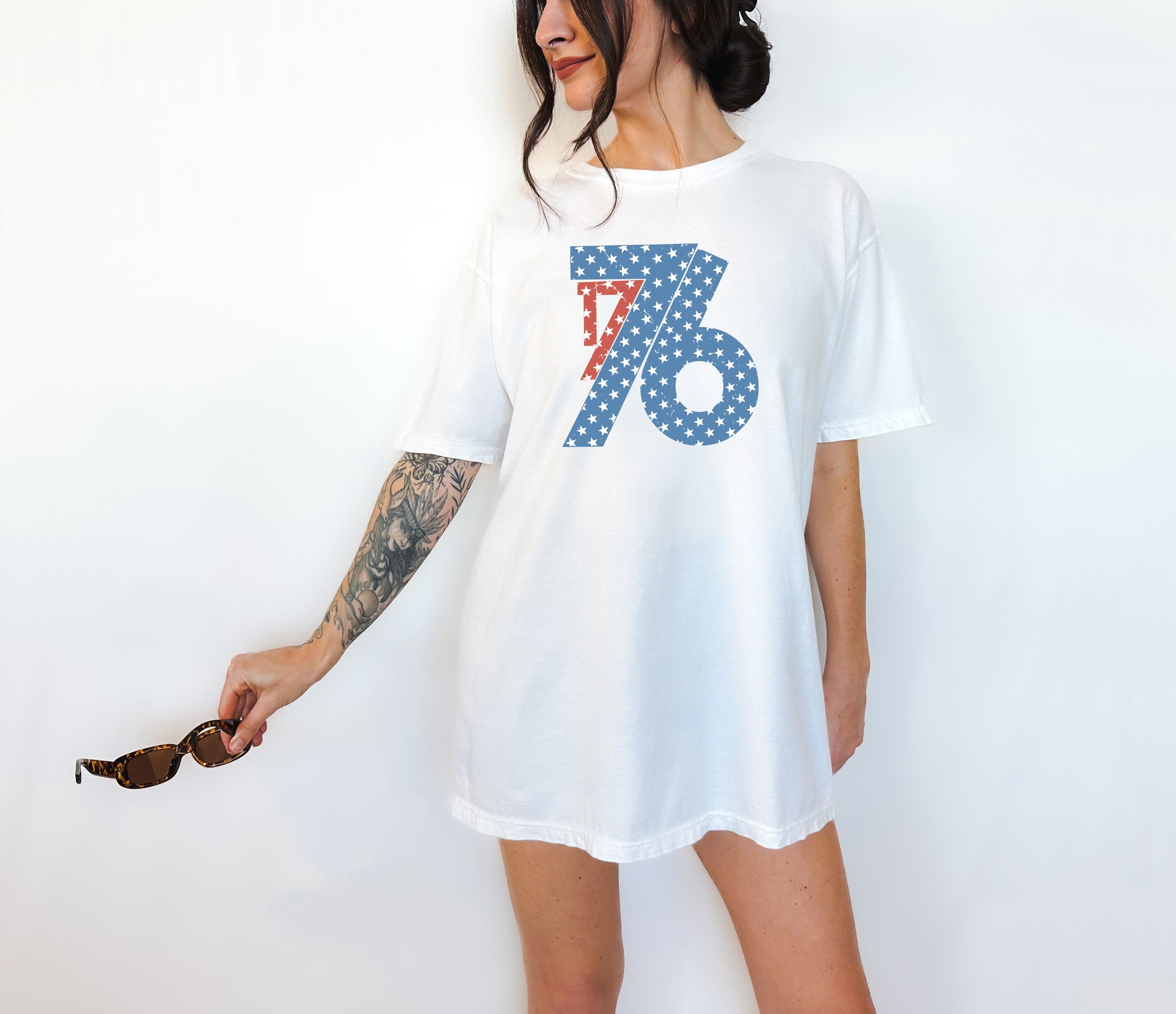 Retro Fourth of July Comfort Colors Shirt, Unisex 4th of July tee, Womens 4th of July shirt, America Patriotic Shirt, Independence Day