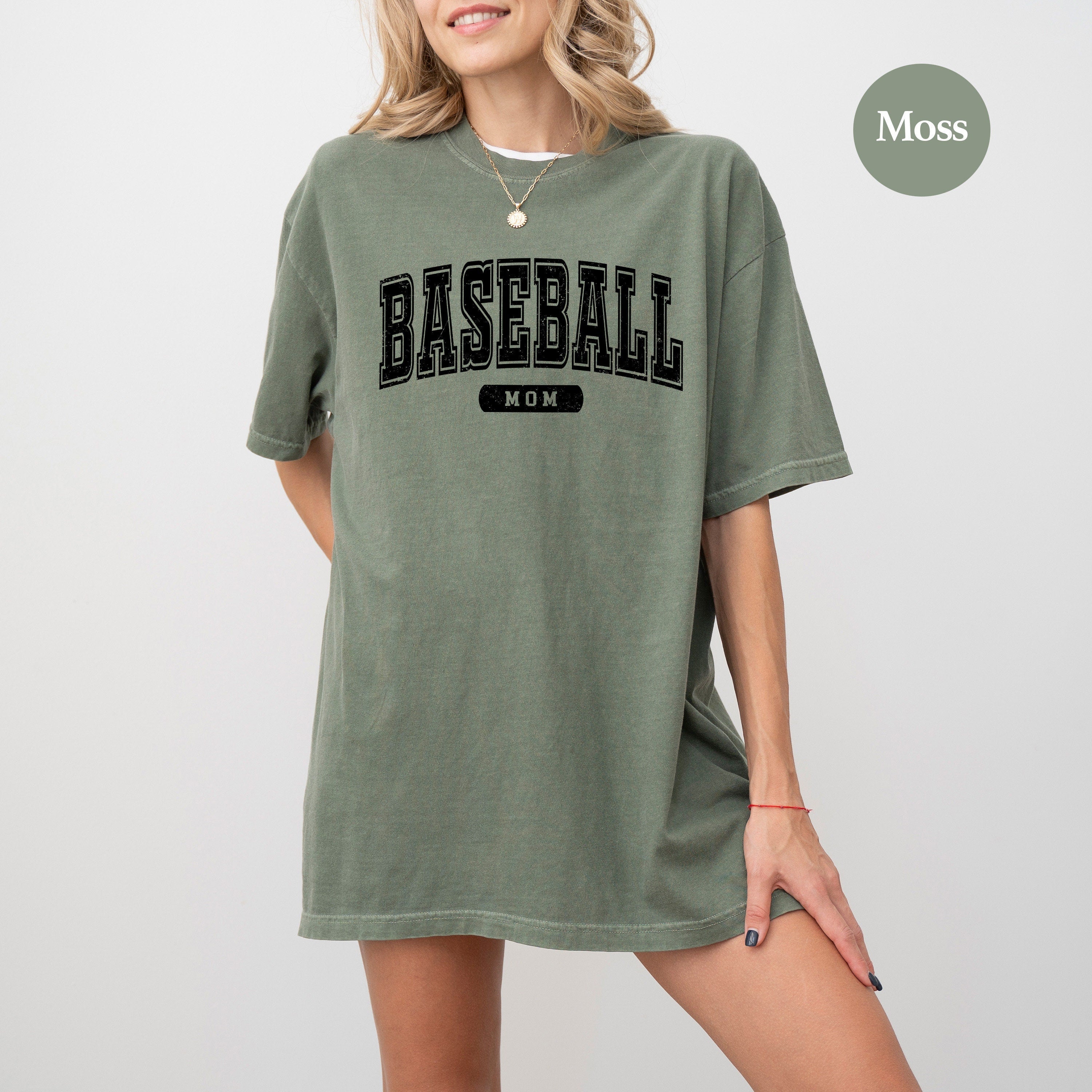 Comfort Colors Tee, Baseball Mom Varsity Letters, Sports Mom Shirt, Baseball Biggest Fan, Parents of Baseball, Mothers Day Gift, Mom of Boys