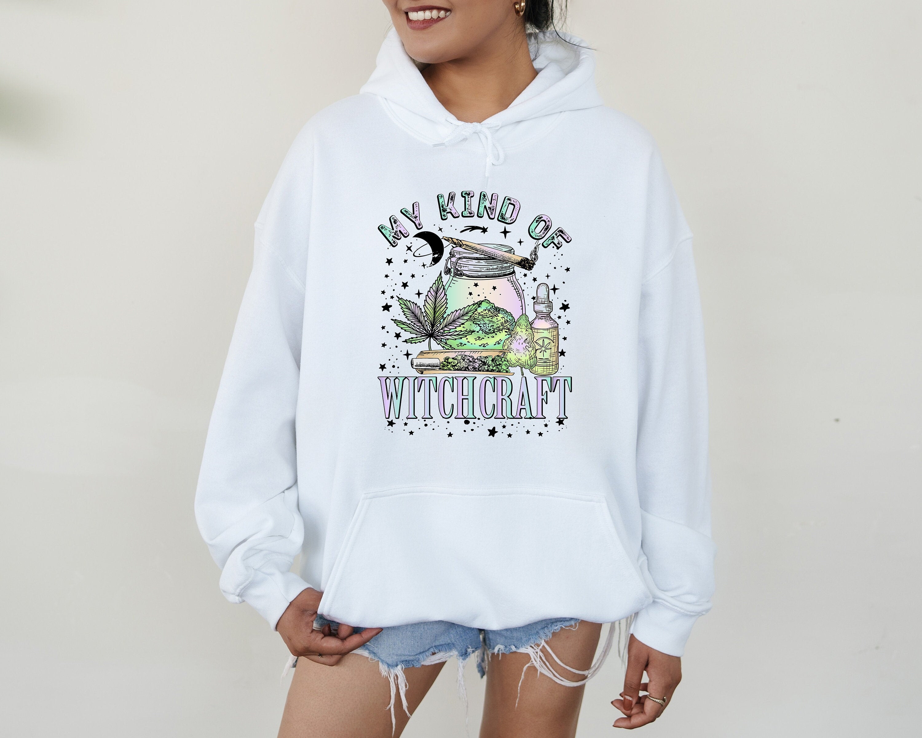 My Kind of Witchcraft Sweatshirt, Cute Graphic Hoodie, Graphic Design, 420 Design, Hoodie