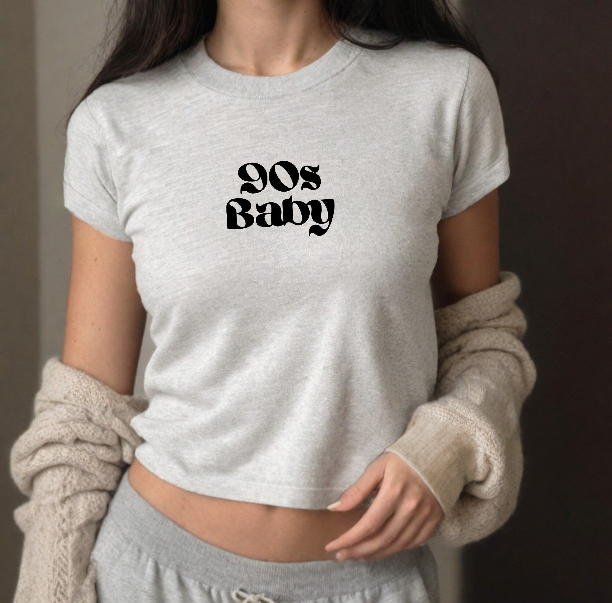 Retro 90s Baby Tee , Baby T, Cute Baby Tee, Crop T Shirt, Match Tee, y2k baby tee, 90s baby tee, y2k, Crop