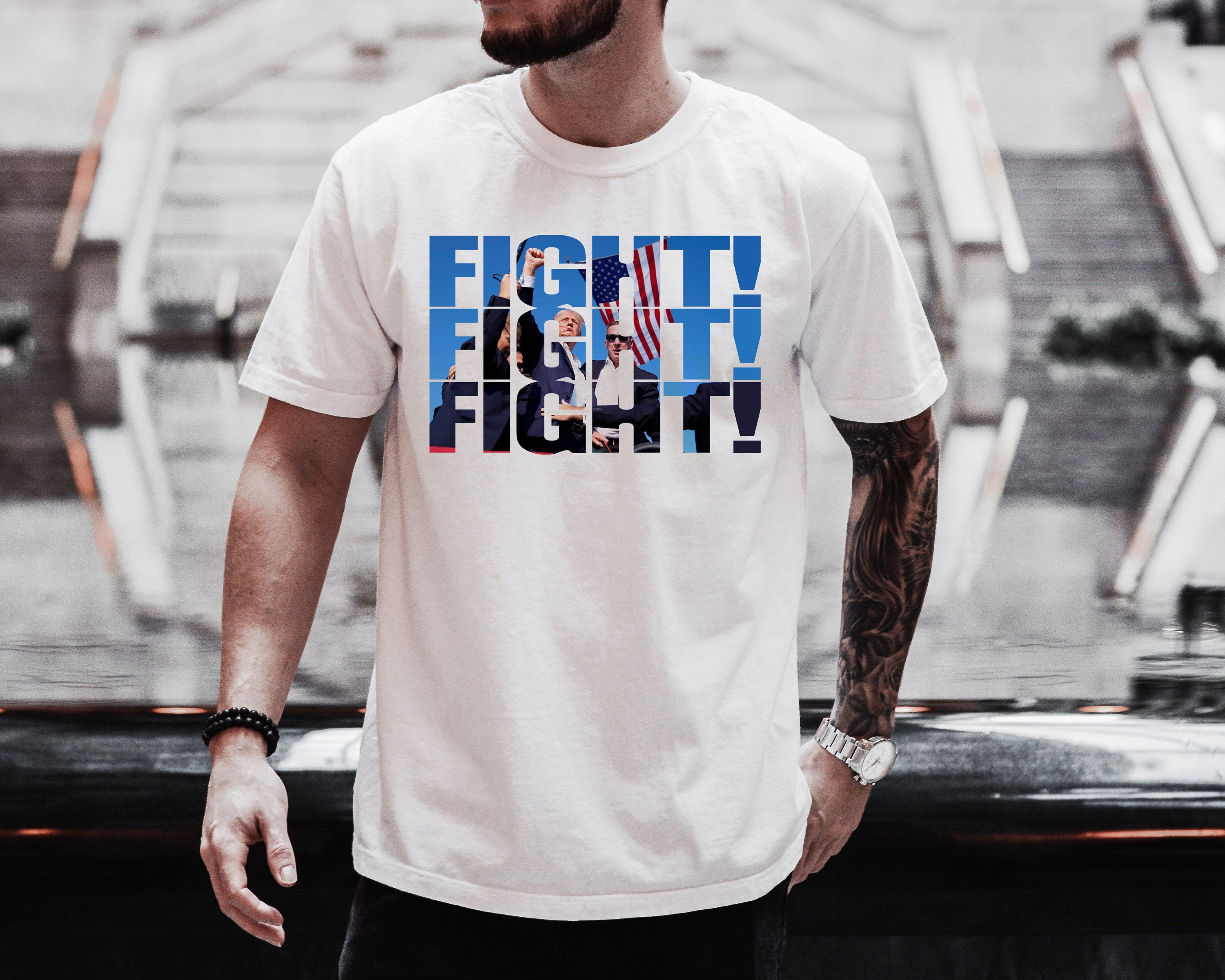 Fight Donald Trump Comfort Colors Shirt, I Will Fight Trump, I Stand With Trump, Make America Great Again, Donald Trump T-Shirt, Trump Shirt