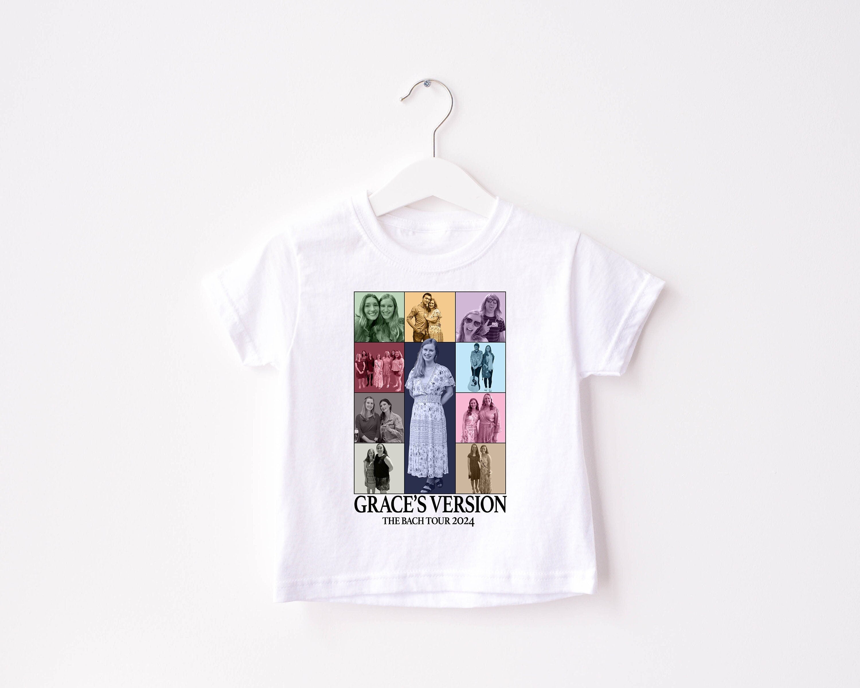 Custom Youth Eras Shirt, Custom Youth Birthday Collage T Shirt, Flower Girl T