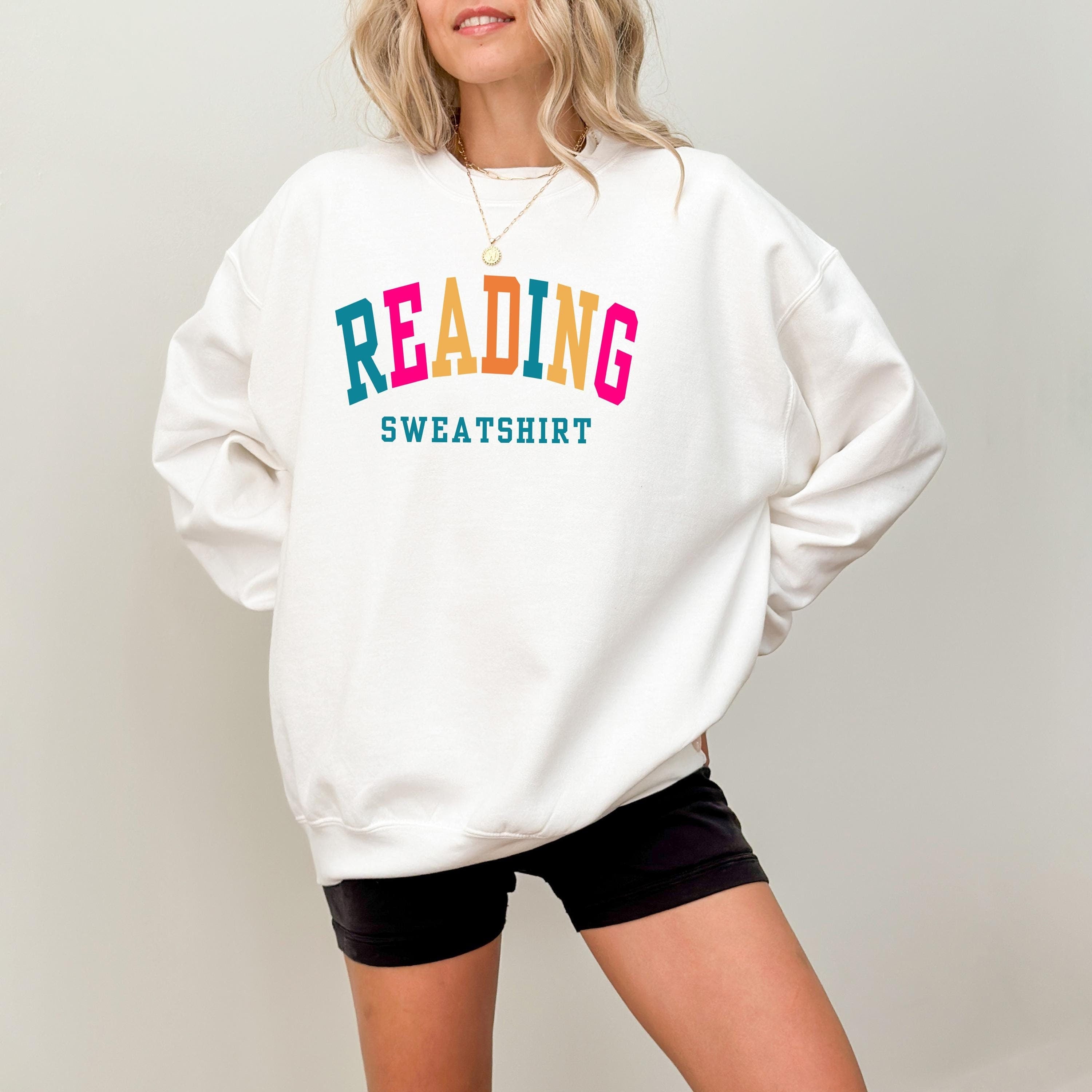 Reading Sweatshirt, Book Reader Crewneck, Just One More Chapter, Floral Crew, Book Lovers Sweater, Sweatshirt for Readers,