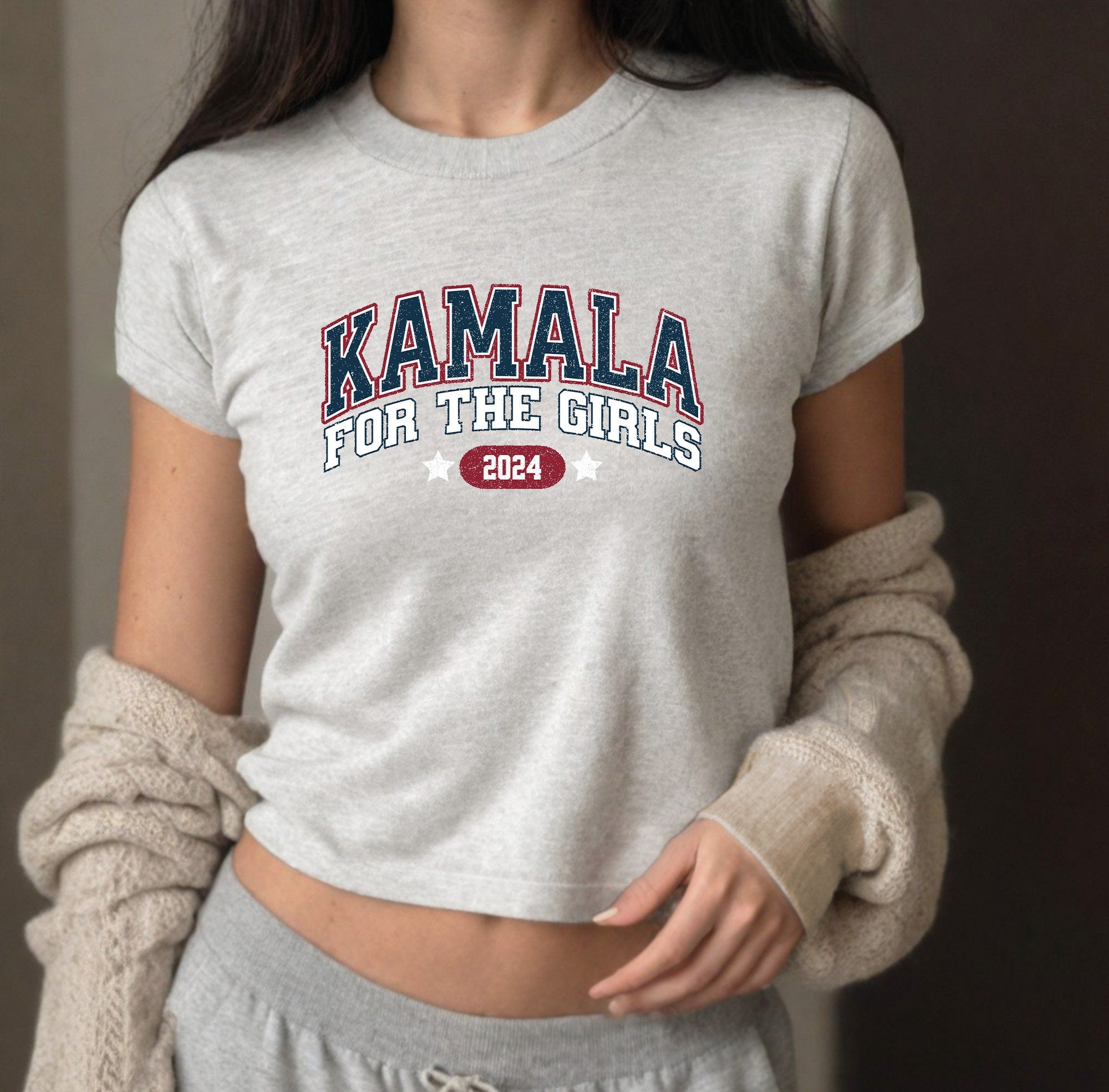 Kamala Harris 2024 Baby Tee, Kamala Harris For The People Tee, President Kamala Harris 2024 Shirt, US Elections 2024, Female President Crop