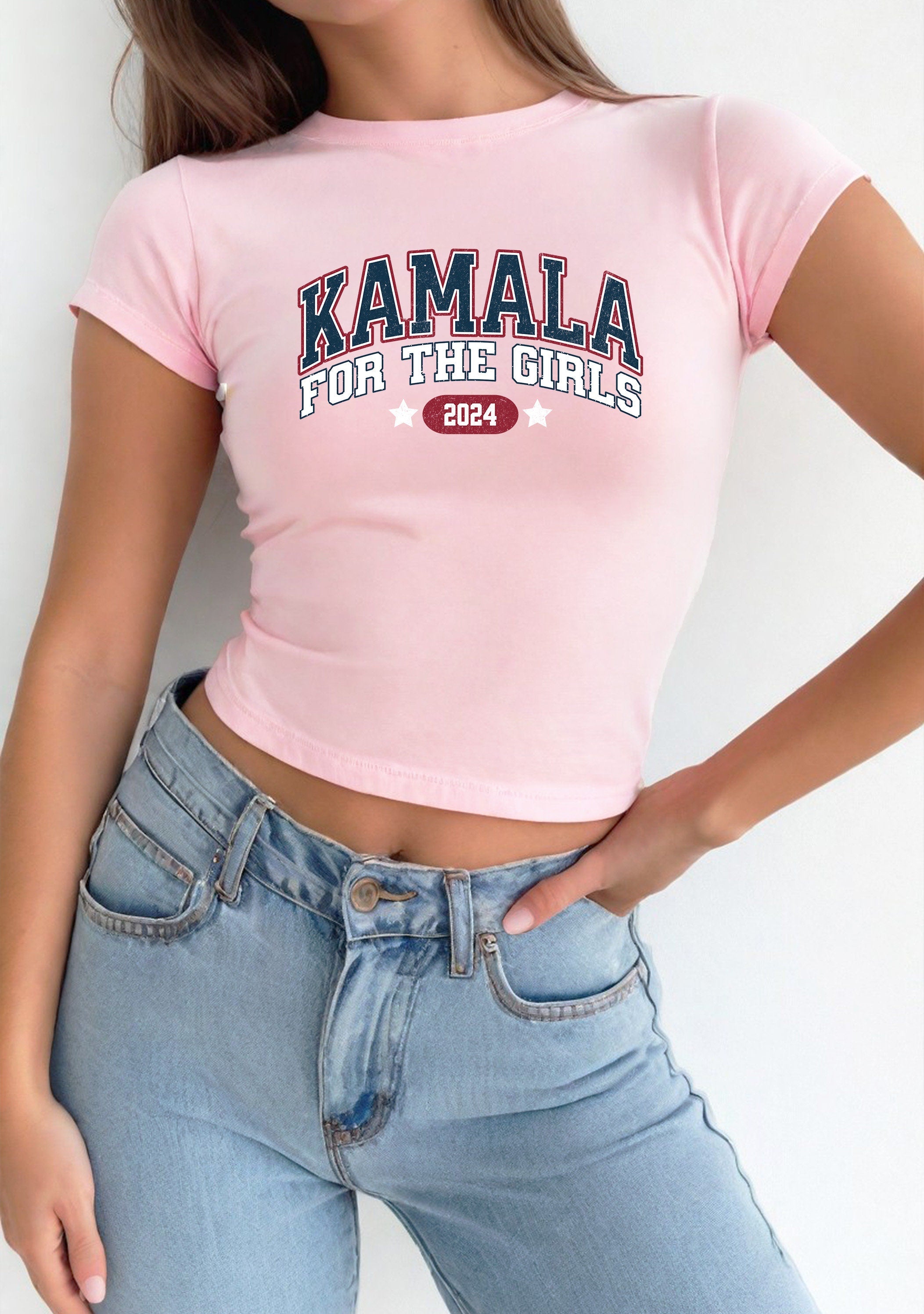 Kamala Harris 2024 Baby Tee, Kamala Harris For The People Tee, President Kamala Harris 2024 Shirt, US Elections 2024, Female President Crop