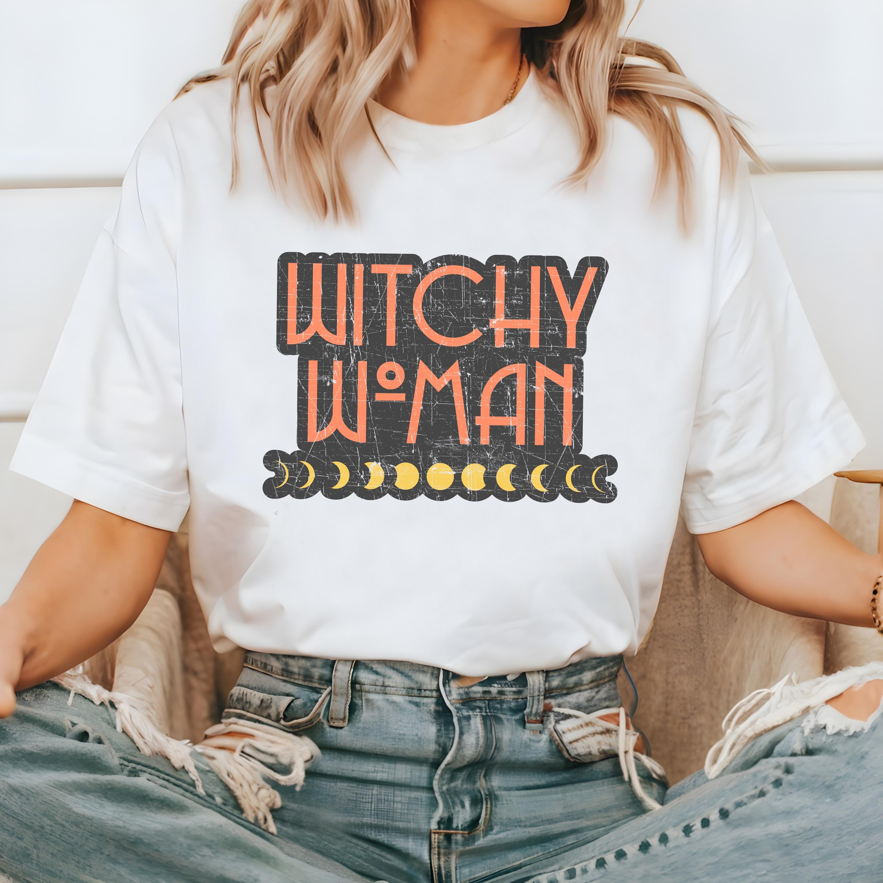 Retro Halloween Comfort Colors shirt, Witchy Woman, Vintage Witch Halloween Shirt, Retro Fall Vibes Shirt, Autumn Shirt, Funny T-Shirt