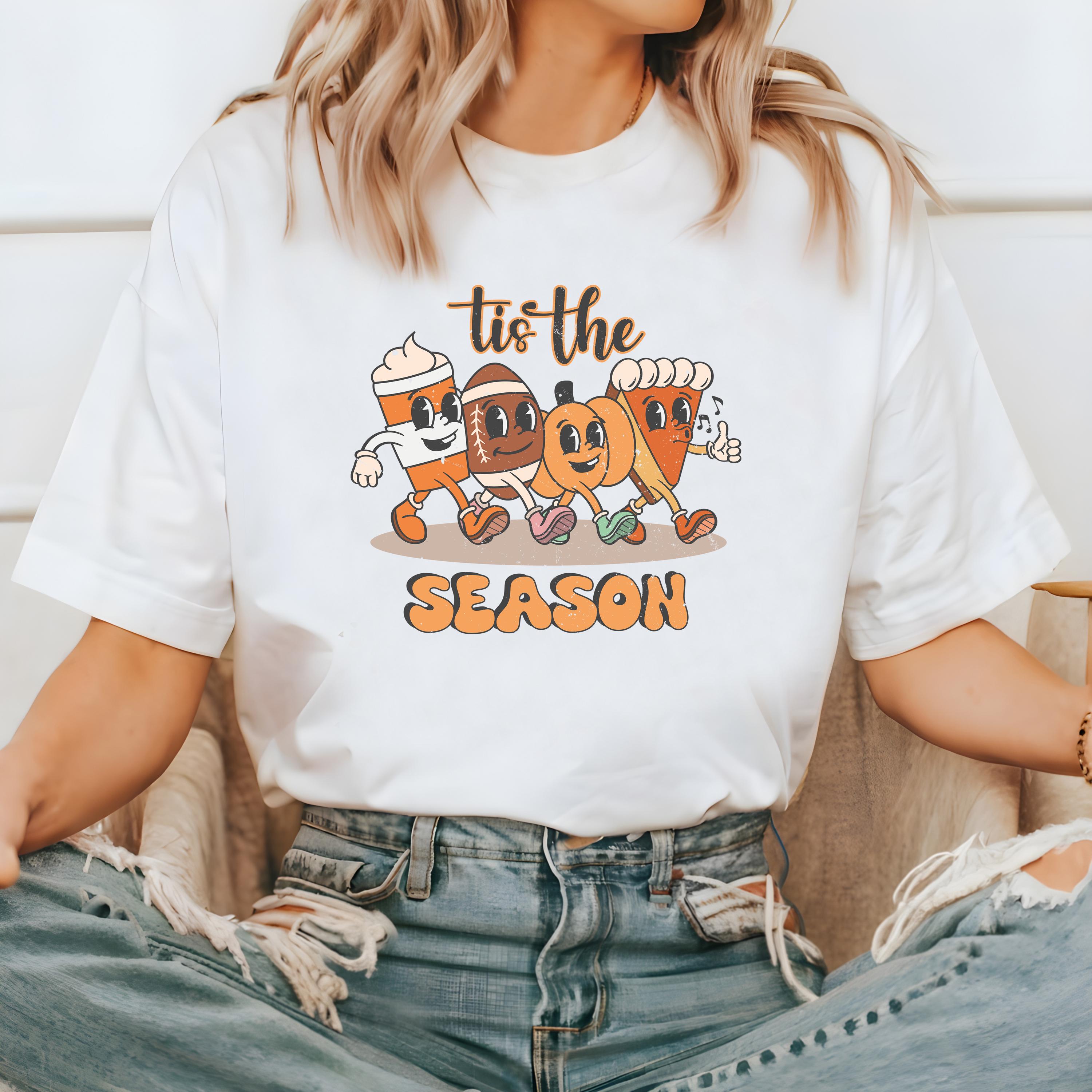 Retro Comfort Colors Shirt, Tis the Season Shirt, Football T, Vintage Thanksgiving Shirt, Pumpkin Patch Shirt, Retro Fall Shirt, Fall Tee