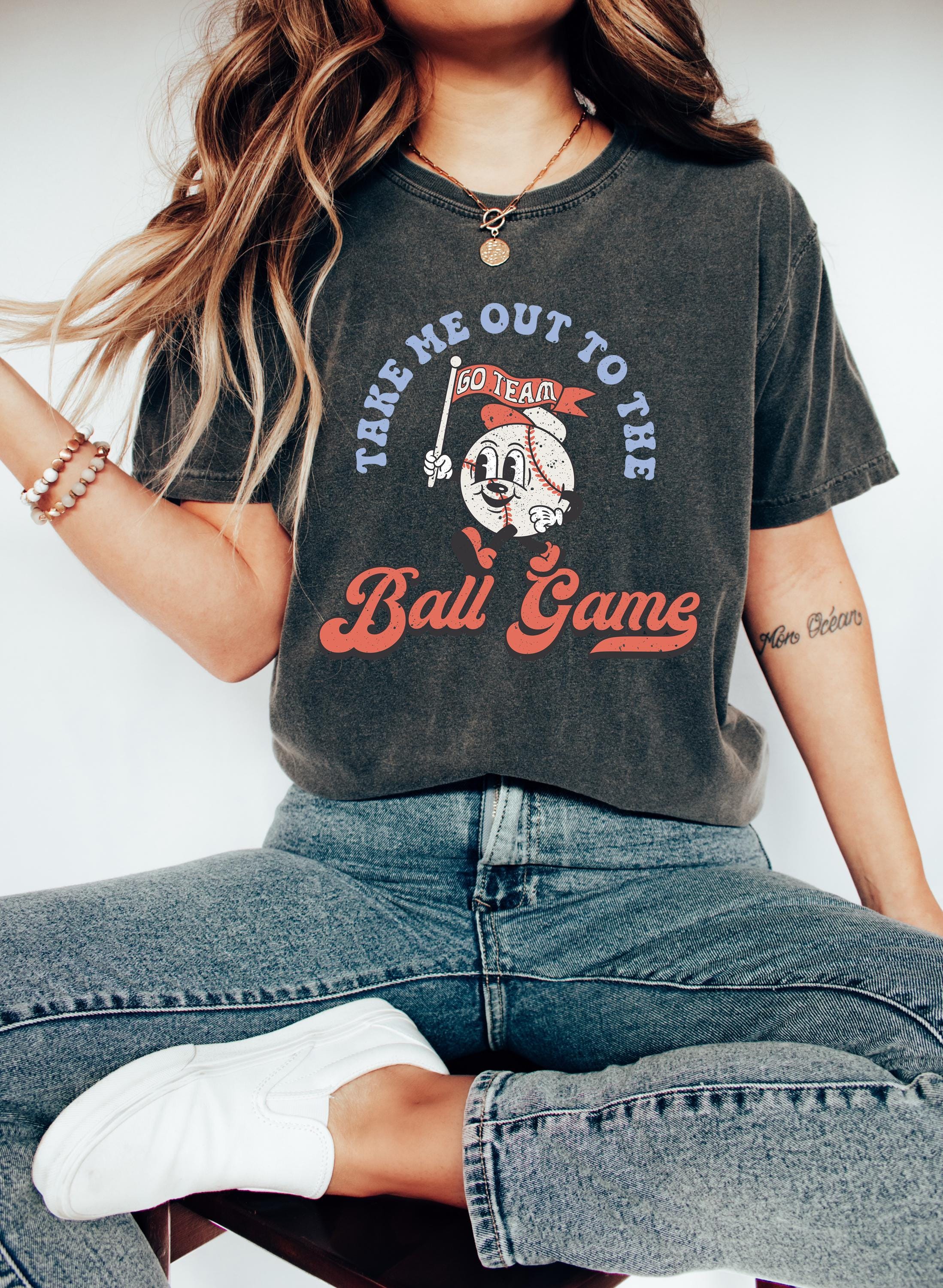 Retro Sports Comfort Colors Tee, Take Me Out To The Ball ,Game, Baseball Biggest Fan, Parents of Baseball, Gameday Shirt, Baseball Game Tee