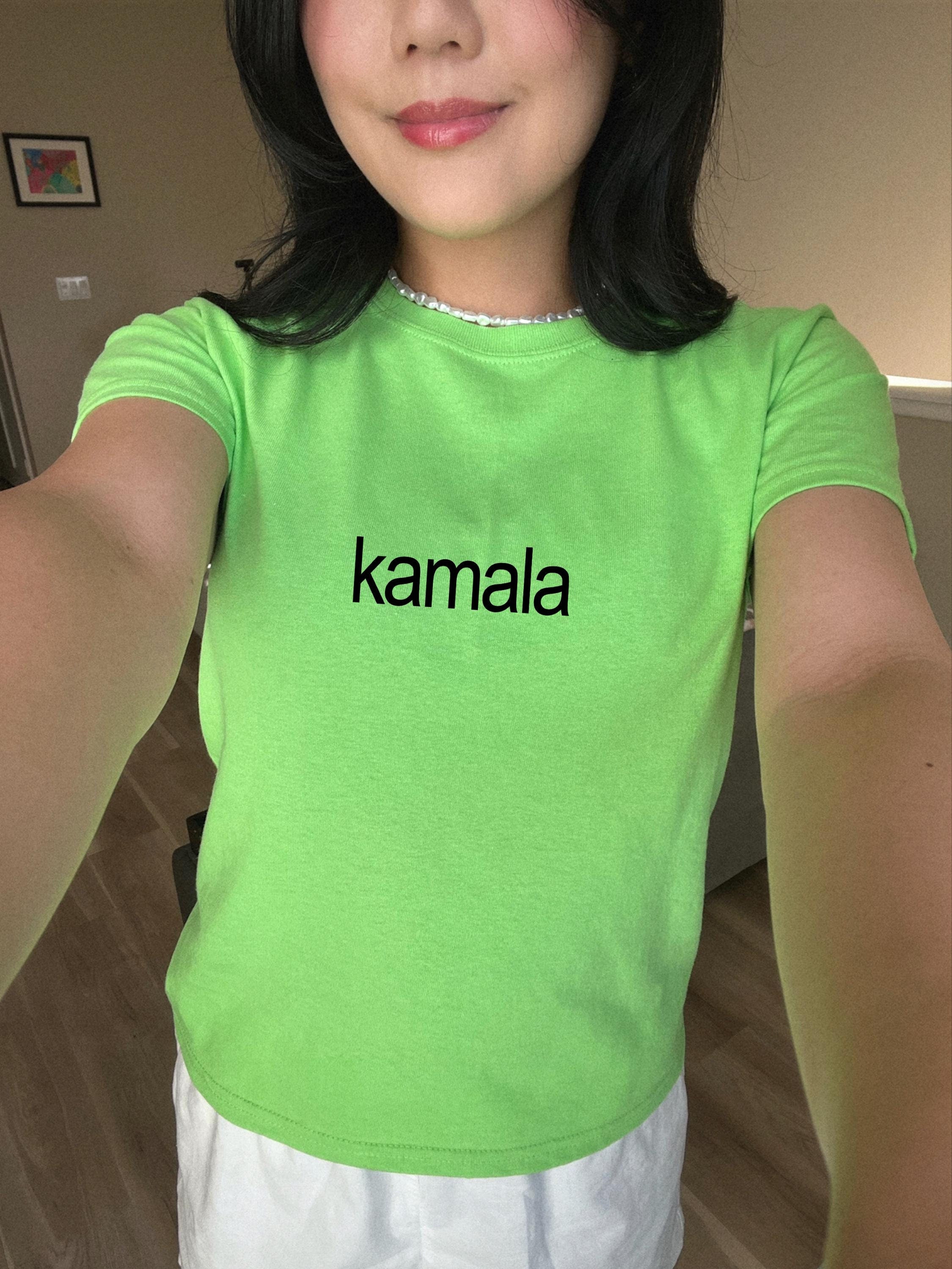 Kamala Harris 2024 Baby Tee, Kamala Harris Brat Summer T, President Kamala Harris 2024 Shirt, US Elections 2024, Female President Crop