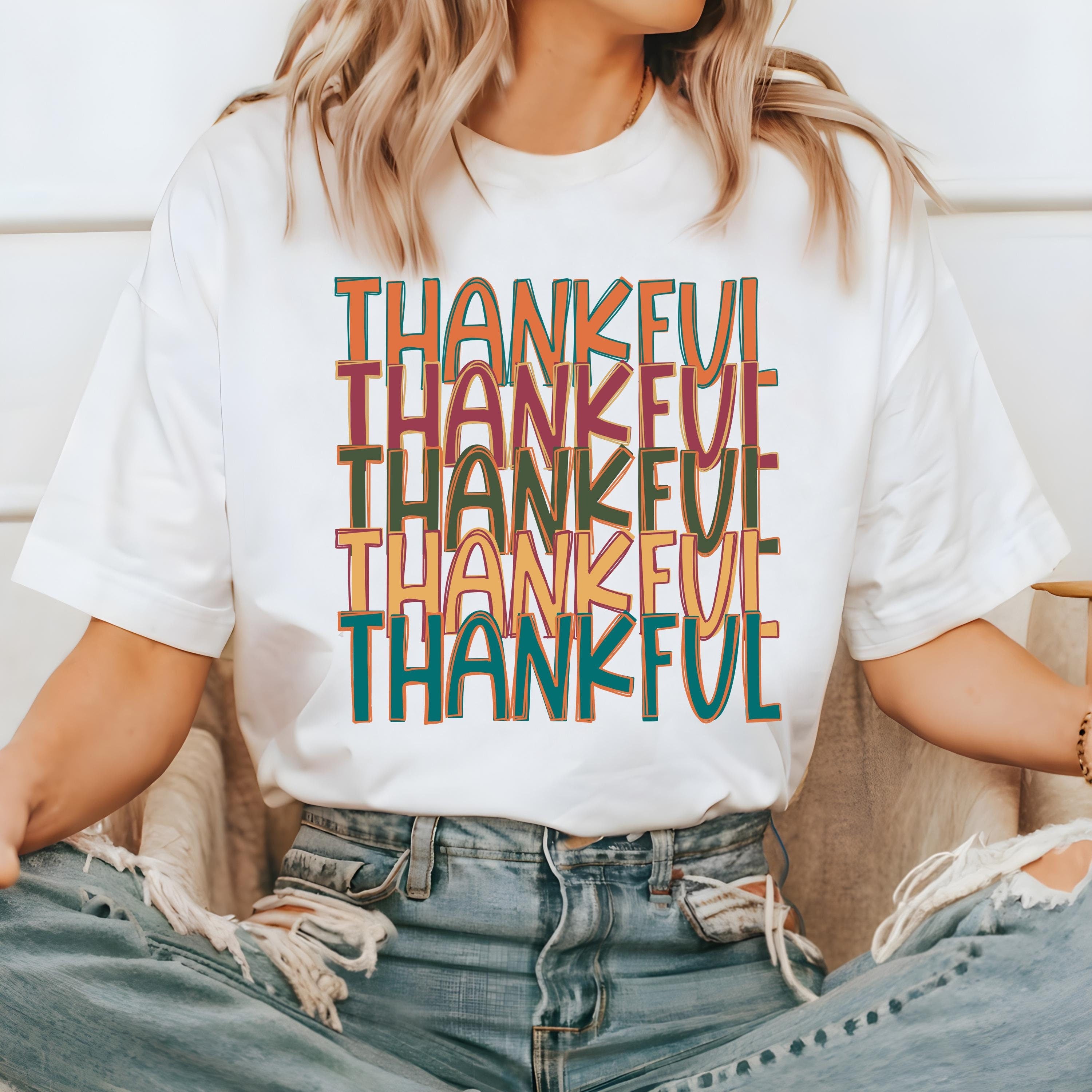 Thankful Comfort Colors T Shirt, Thanksgiving Tshirt, Halloween shirt, Autumn Tee, Fall Tee, Trendy Womens Graphic T, Fall T, Pumpkin Shirt