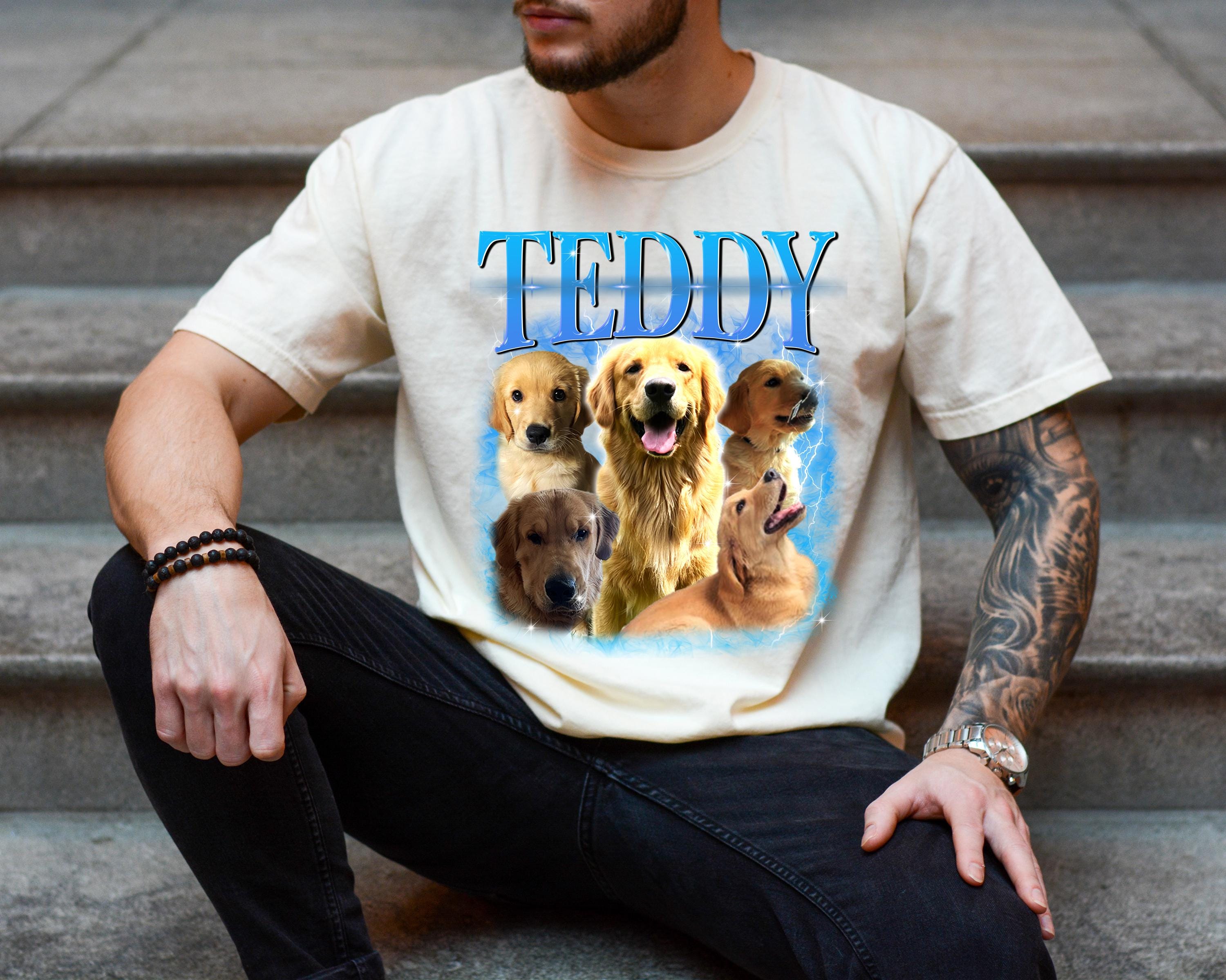 New Custom Dog Collage Comfort Colors TShirt, Trendy Pet Shirt, Retro 90's Shirt, Vintage Unisex Tee, Custom Cat Shirt, Personalized Gift,