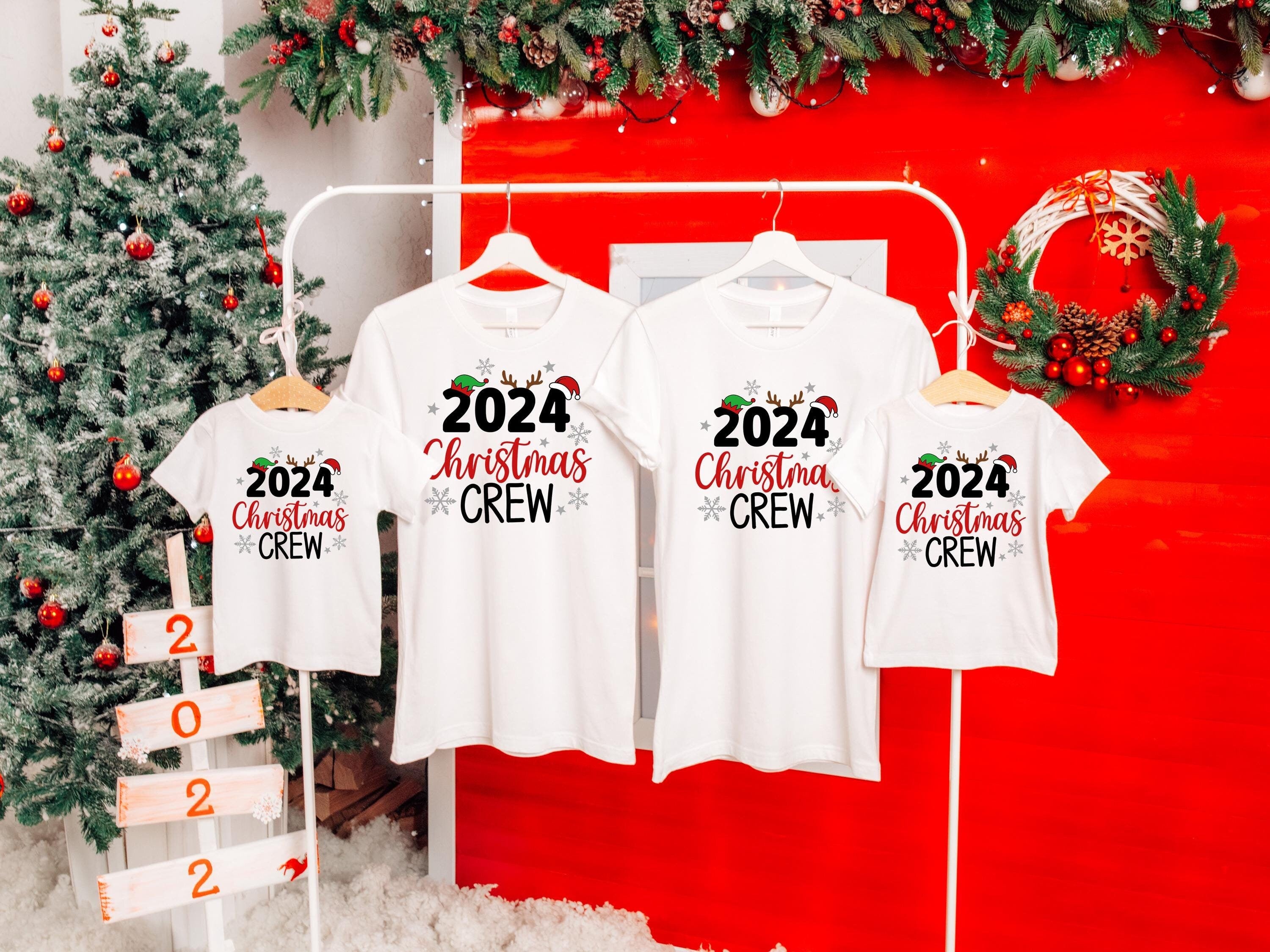 Family Christmas Shirts, Matching Family Tshirts, Family PJ shirts, Matching Christmas shirts, 2024 Christmas Crew,