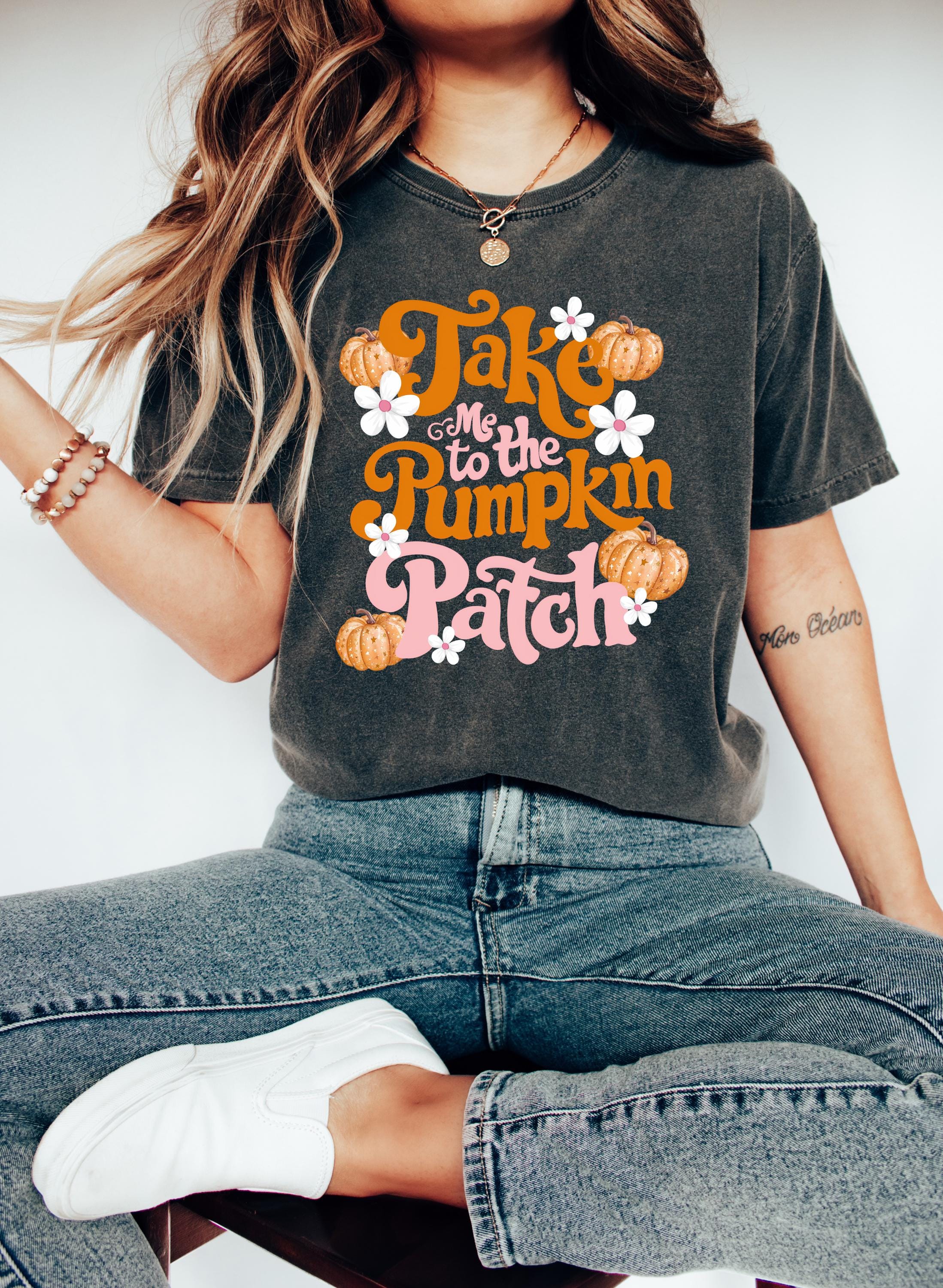 Take Me To the Pumpkin Patch Comfort Colors T Shirt, Thanksgiving shirt, Halloween T, Cute AutumnTshirt, Fall Tee, Womens Graphic T,