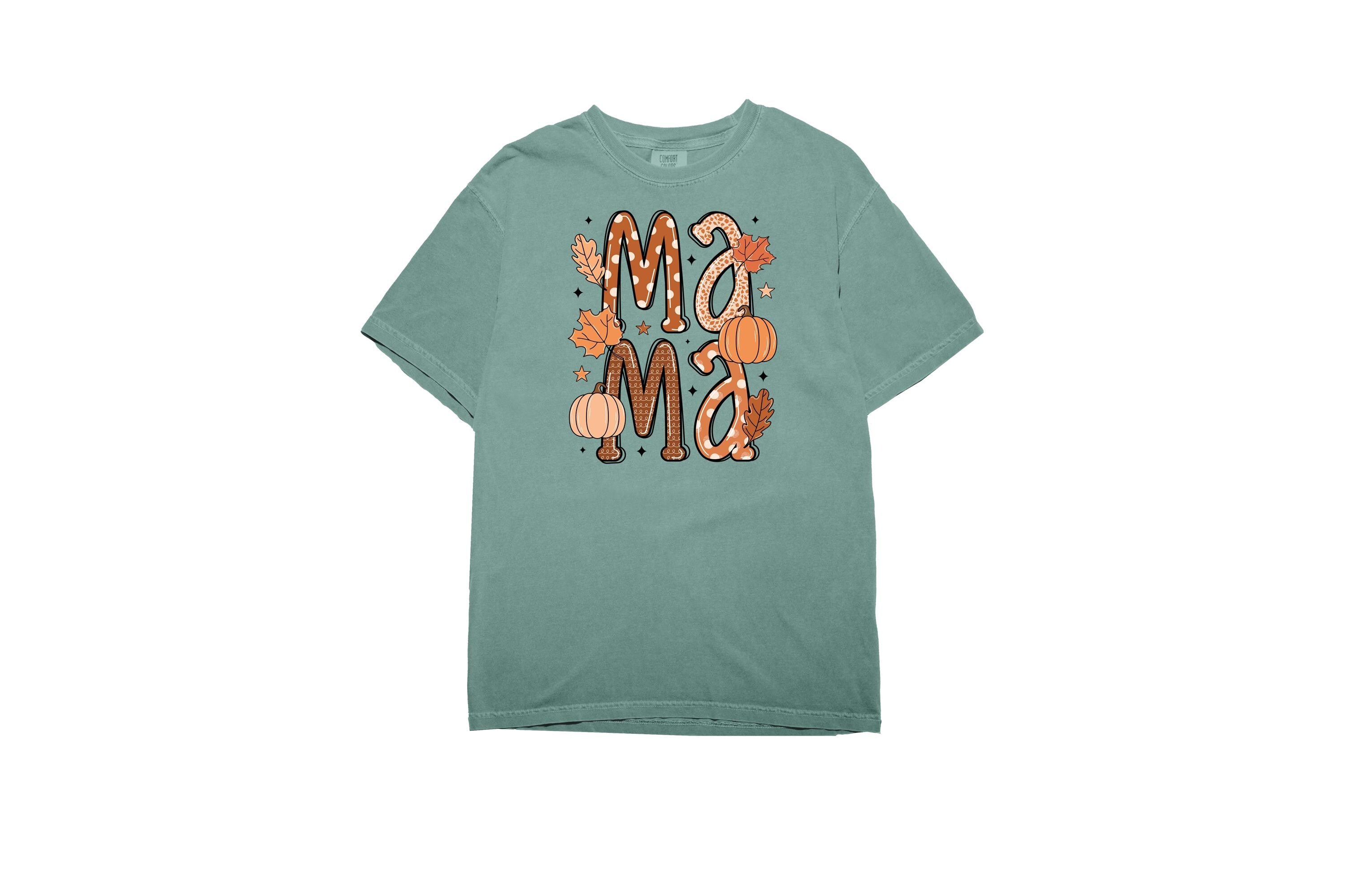 Fall Mama Comfort Colors T Shirt, Retro Thanksgiving Tshirt, Halloween T, Autumn Design, Women's Graphic T, Harvets Foliage Mom Shirt,