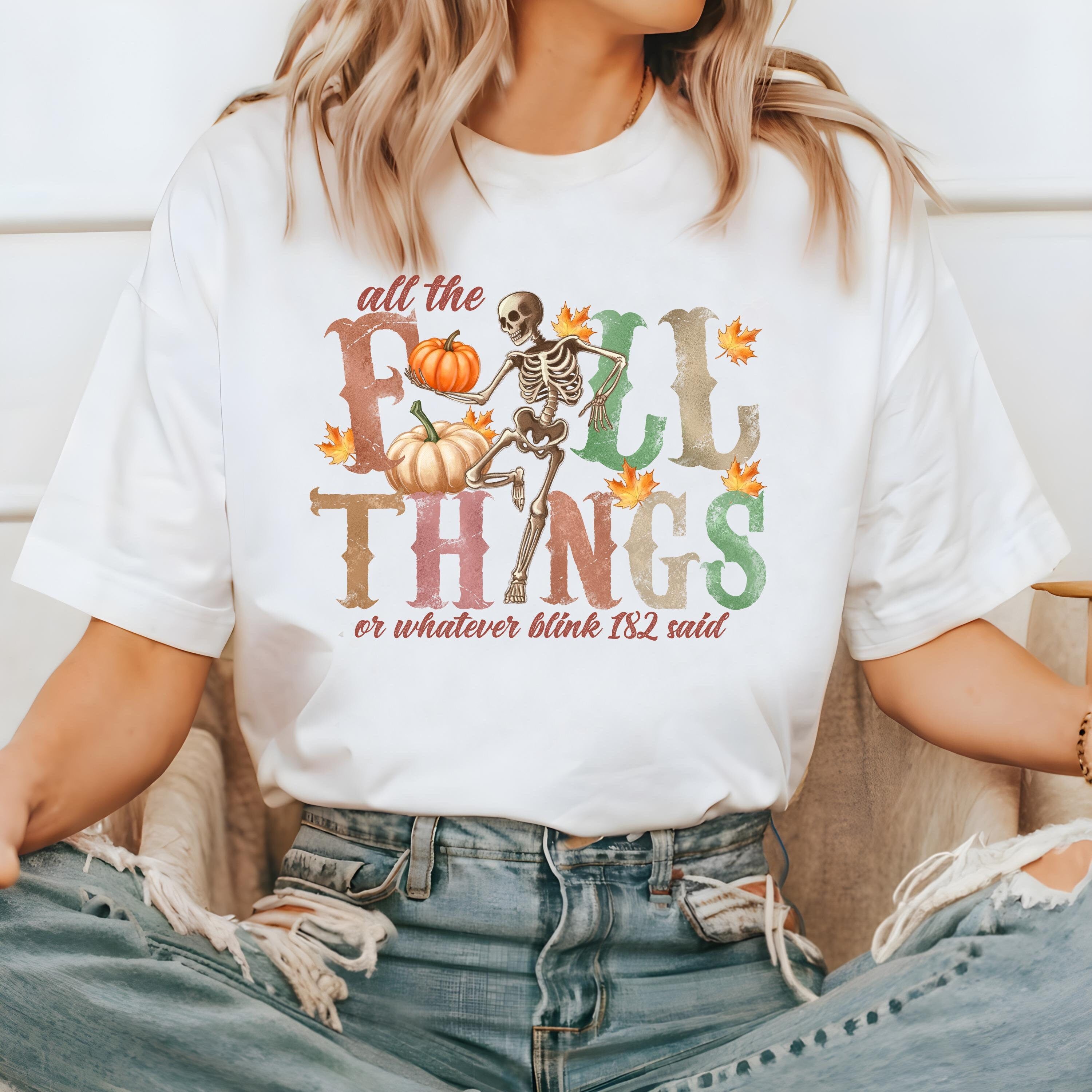 All The Fall Things Comfort Colors T Shirt, Thanksgiving Tshirt, Halloween shirt, Autumn Fall Harvest Tee, Women's Graphic T, Pumpkin Shirt