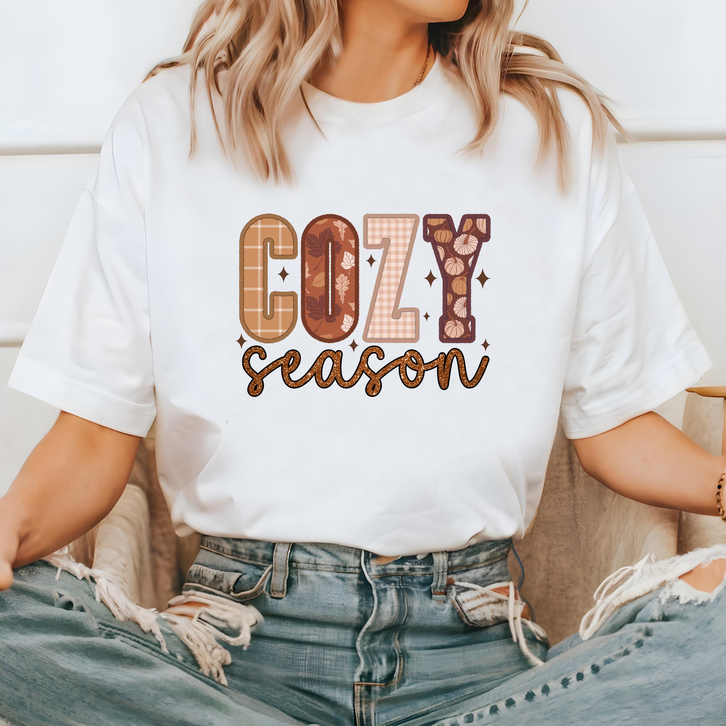 Cozy Season Comfort Colors T Shirt, Thanksgiving shirt, Halloween T, Cute Autumn Tshirt, Fall Shirt, Womens Graphic T, Pumpkin Patch T,