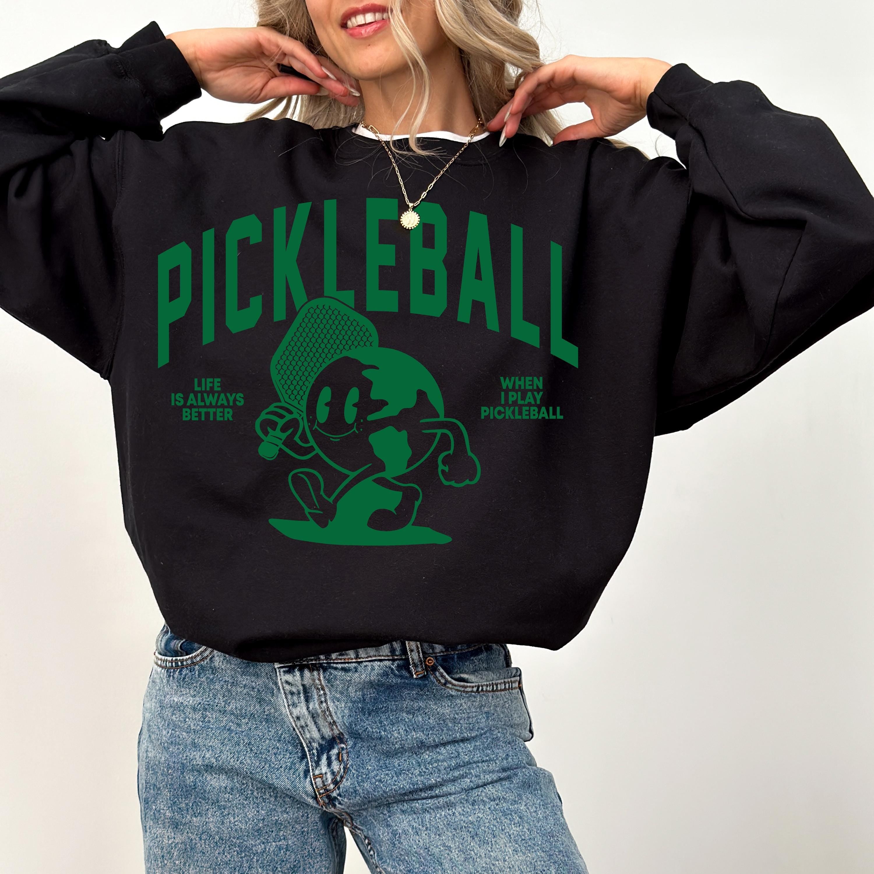 Pickleball Design Crewneck, Vintage Pickleball Crew, Funny Sports Tee, Pickleball Sweatshirt, Pickleball Player, Pickleball Season,Pickler