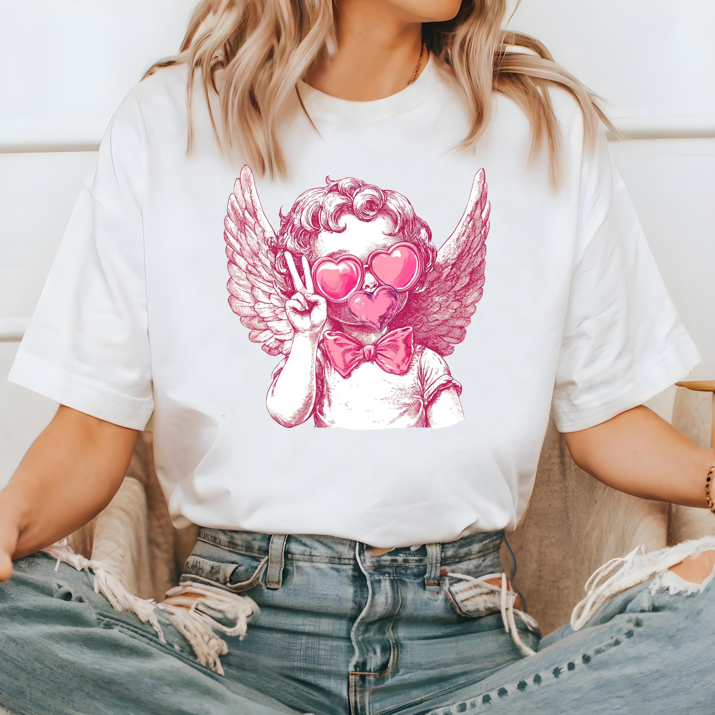 Retro Valentines Day Comfort Colors Shirt, Cute Cupid Love Shirt, Vintage Vday Shirt, Love Shirt, Galentine's Day 2025,