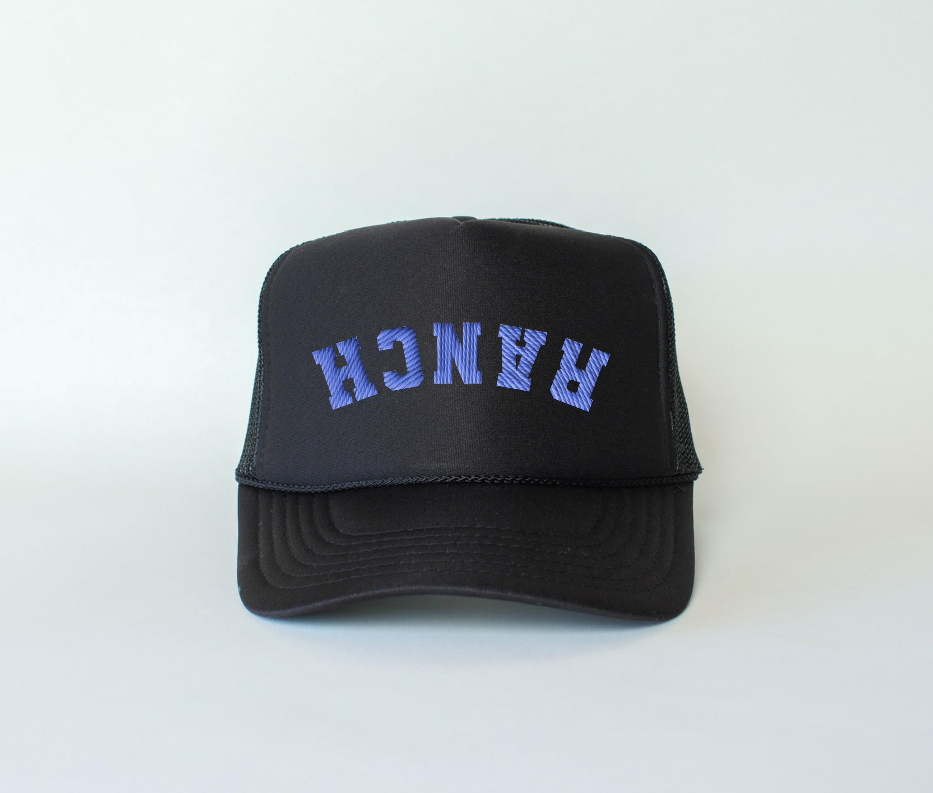 Embroidered Ranch Lover Embroidered Rope Hat, I love Ranch Foam, Funny Condiment Hat, Snapback Adjustable, Mens and Womens, Party Foam Hat