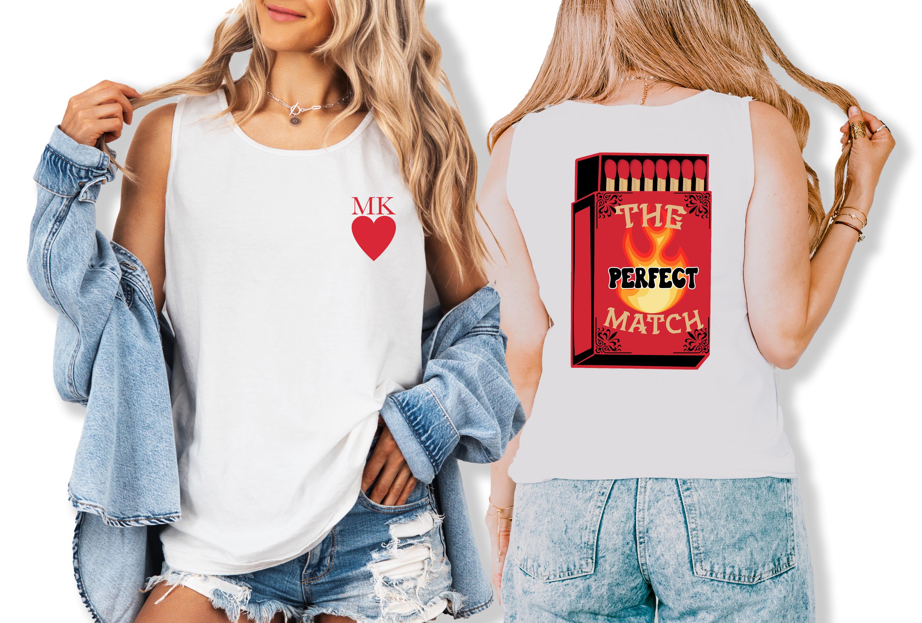 Custom Lets Get Lit Comfort Colors Tank, Custom Match Made In Heaven Tank Top, Bachelorette Matching Shirts