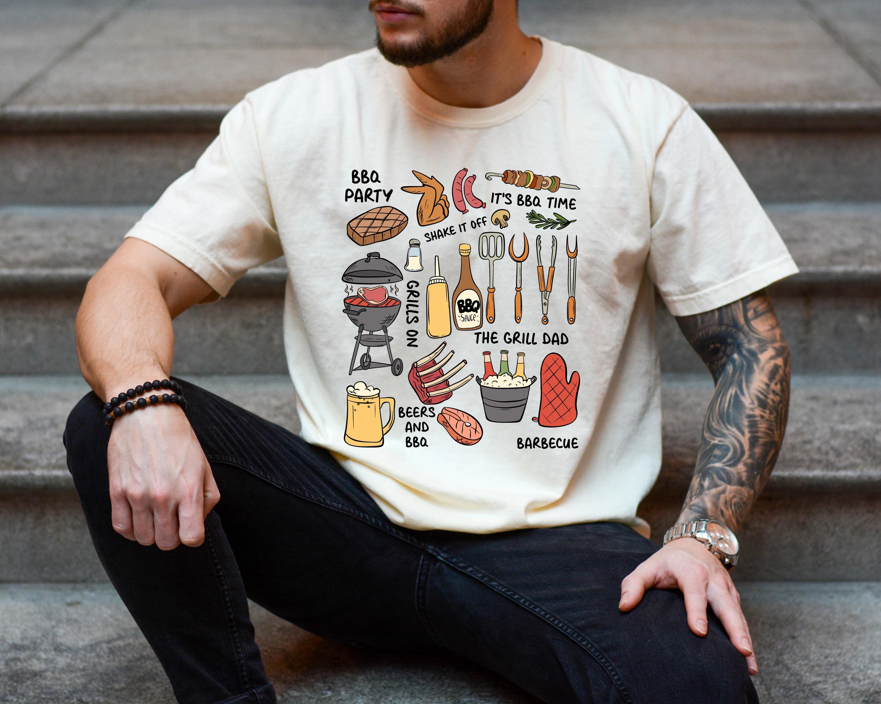 Grilling Father's Day Shirt, Grill Master Comfort Colors Tee, Father's Day BBQ T Shirt, Gift For Dad, Father's Day Barbecue 2025