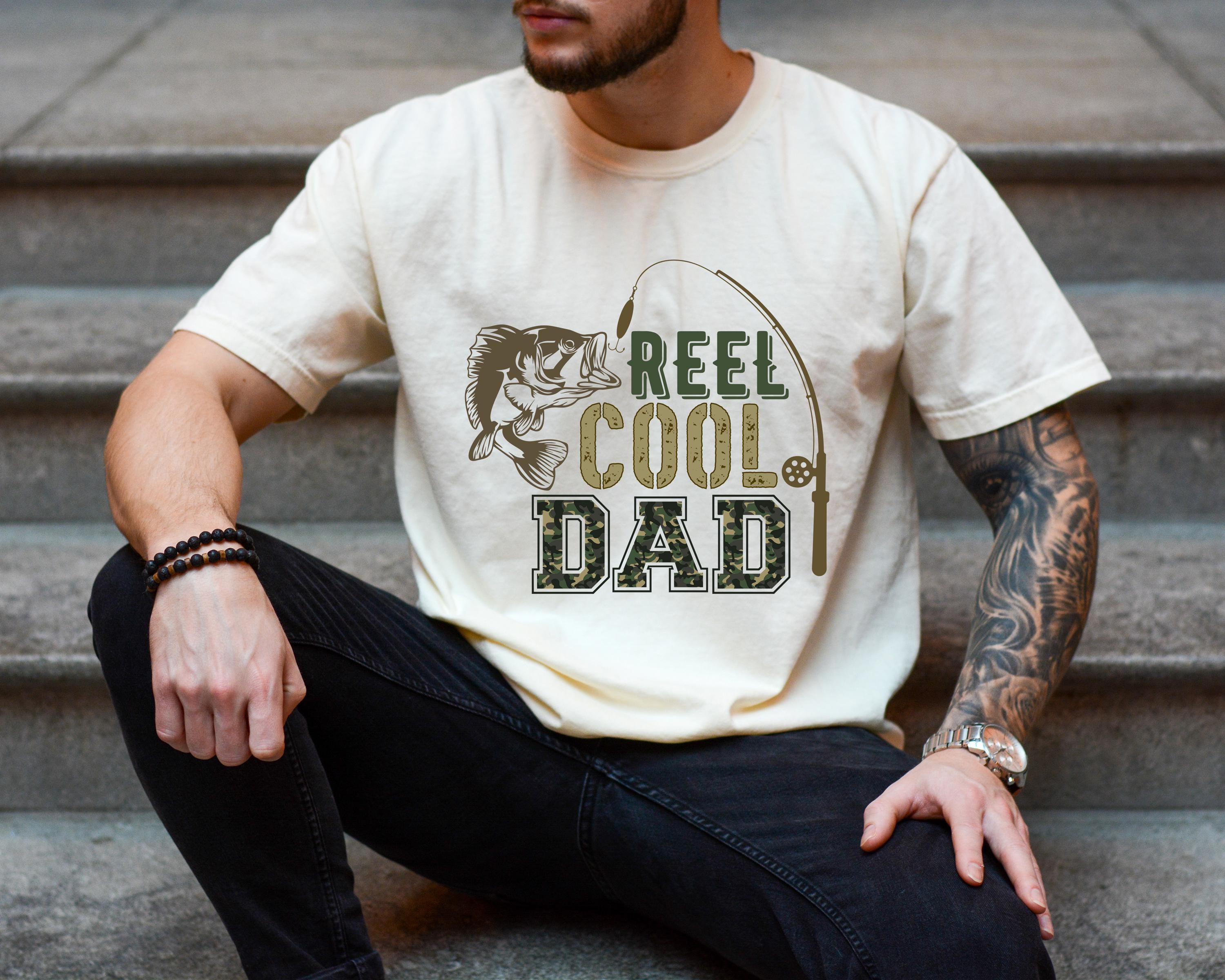 Reel Cool Dad Father's Day Shirt, Gift for Dads who Fish, Comfort Colors Tee, Father's Day TShirt, Gift For Dad, Father's Day 2025