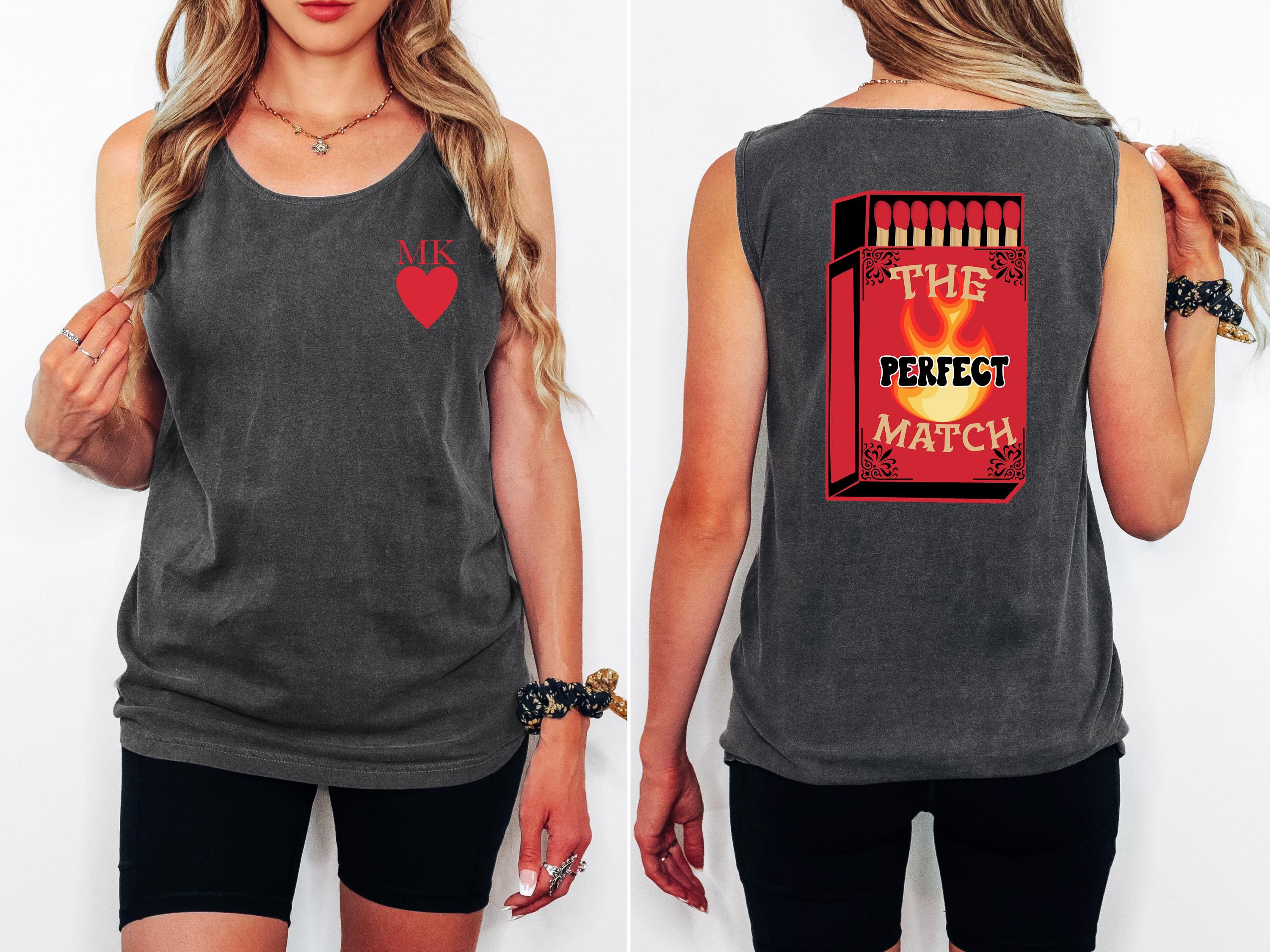 Custom Lets Get Lit Comfort Colors Tank, Custom Match Made In Heaven Tank Top, Bachelorette Matching Shirts