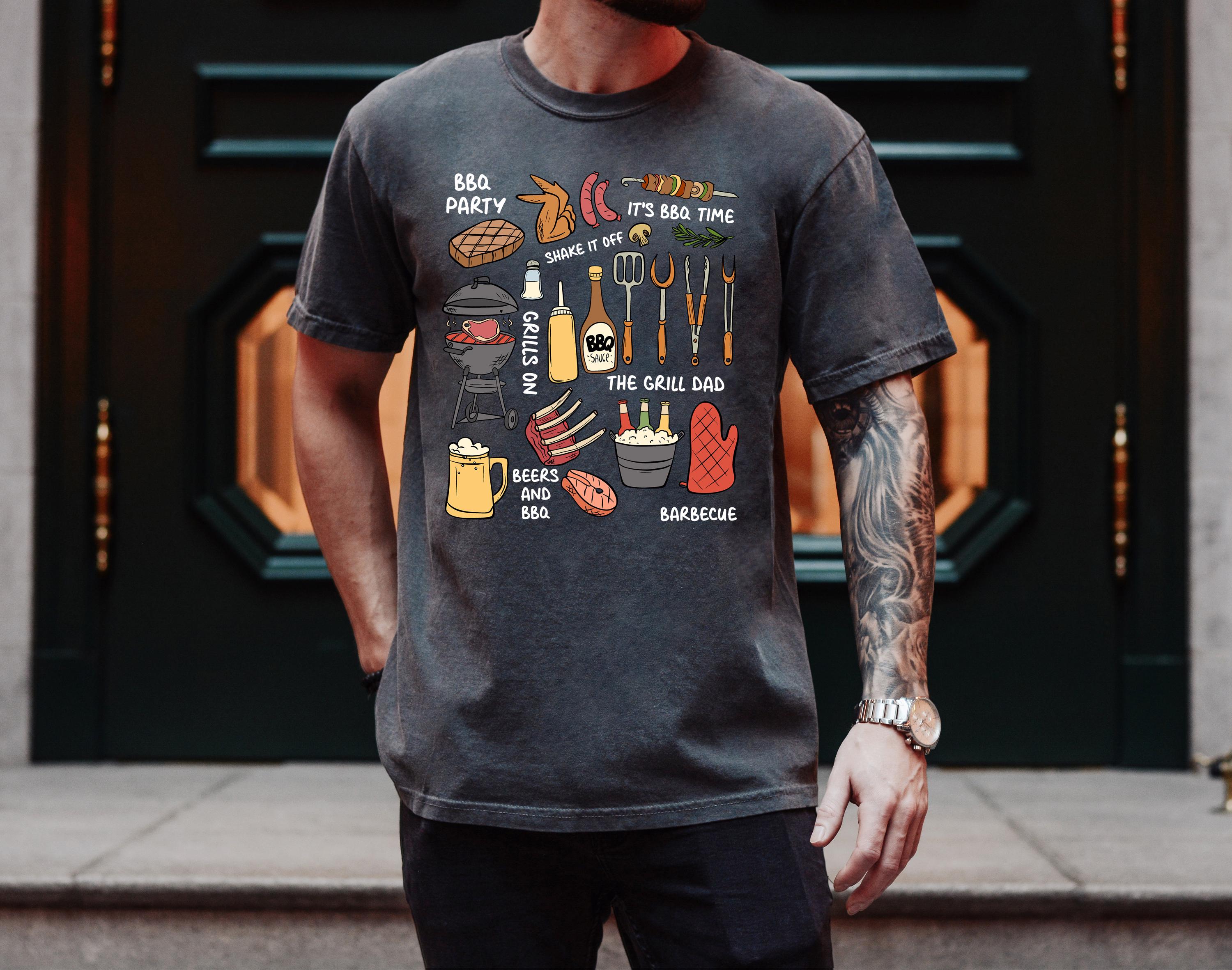 Grilling Father's Day Shirt, Grill Master Comfort Colors Father's BBQ Day T Shirt, Gift For Dad, Father's Day Barbecue 2025