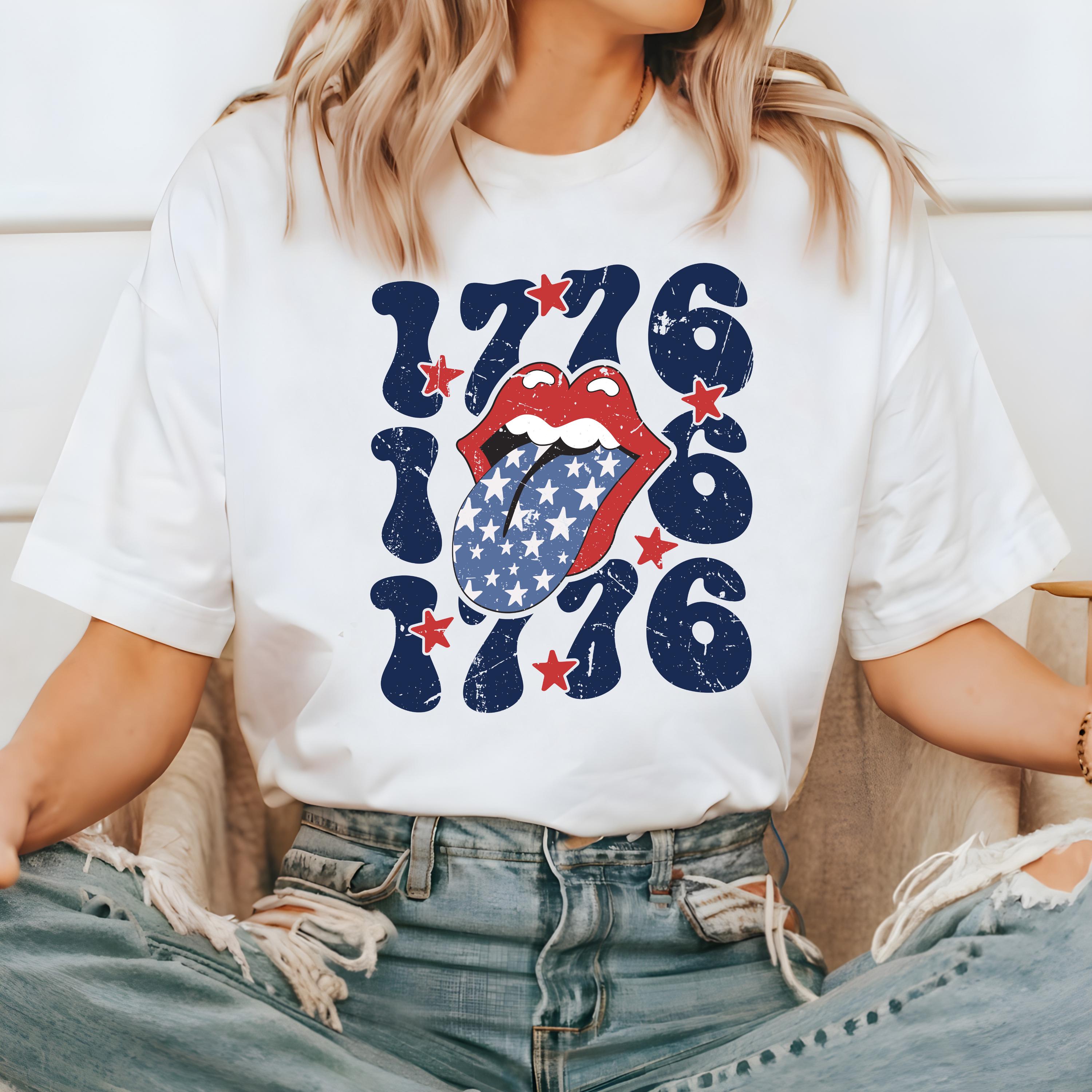 Retro 1776 Distressed Comfort Colors Tshirt, 4th of July tee, Retro fourth shirt, Unisex July 4th T, American Flag Shirt, Independence Day