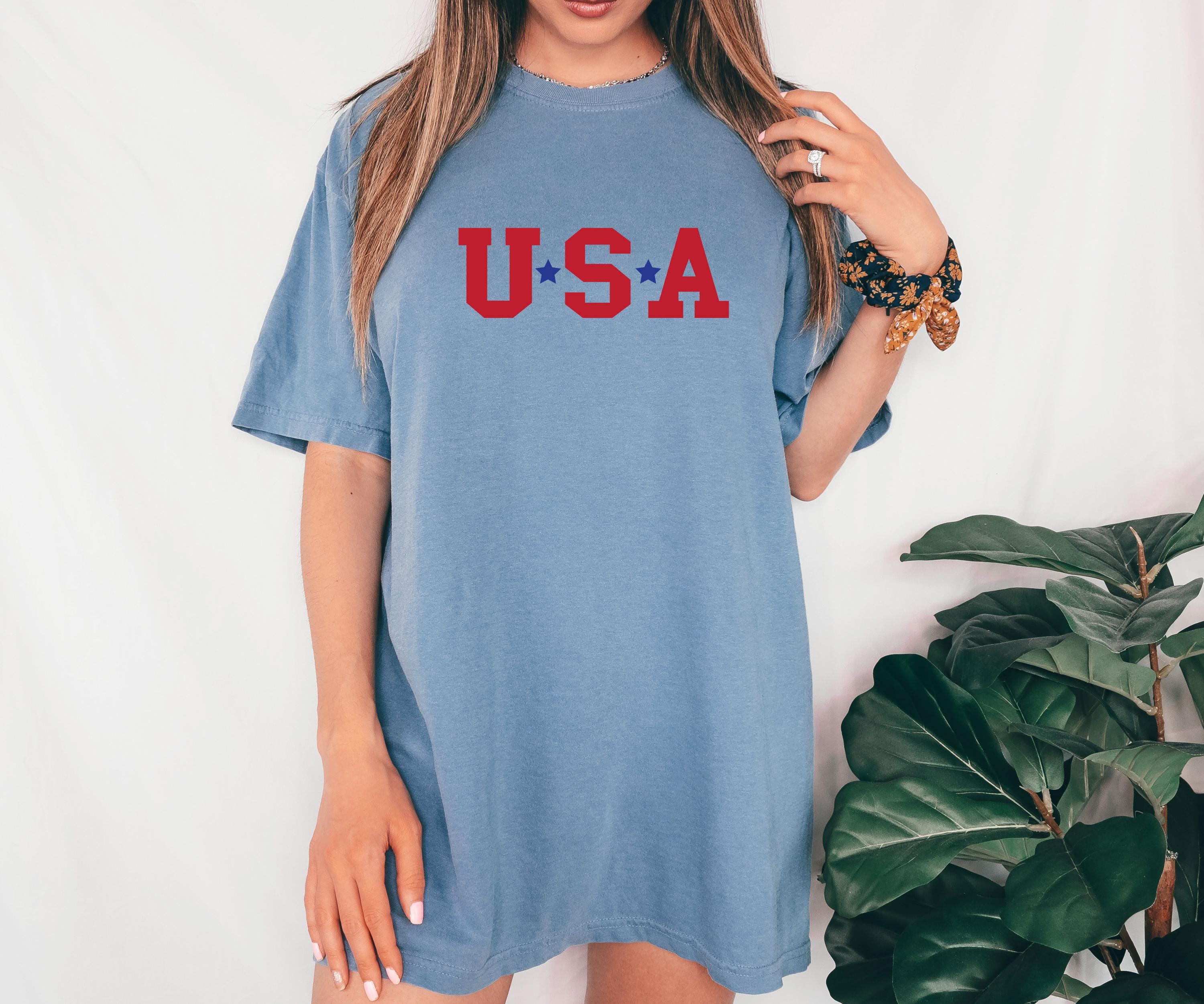 USA Stars Comfort Colors Tshirt, 4th of July tee, Retro fourth shirt, Unisex July 4th T, American Flag Shirt, Independence Day