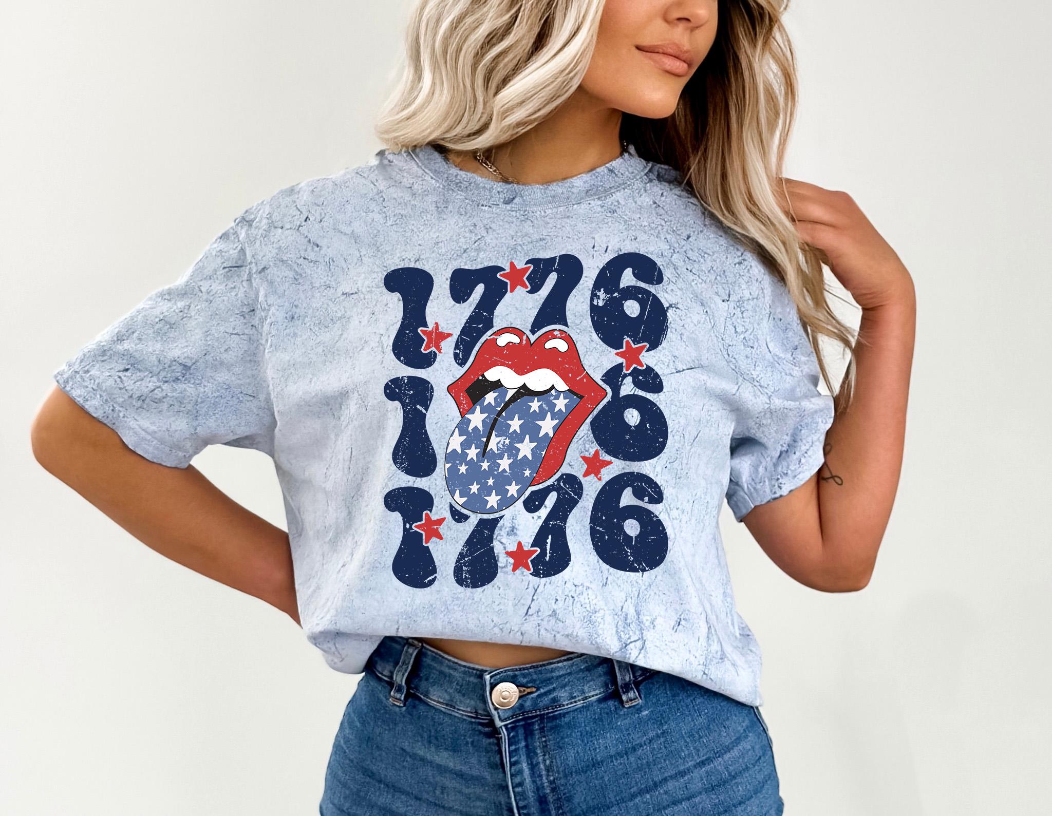 USA Tie Dye Comfort Colors Shirt, Funny Fourth Shirt, Unisex 4th of July T-Shirt, America Shirt, 1776 Independence Day
