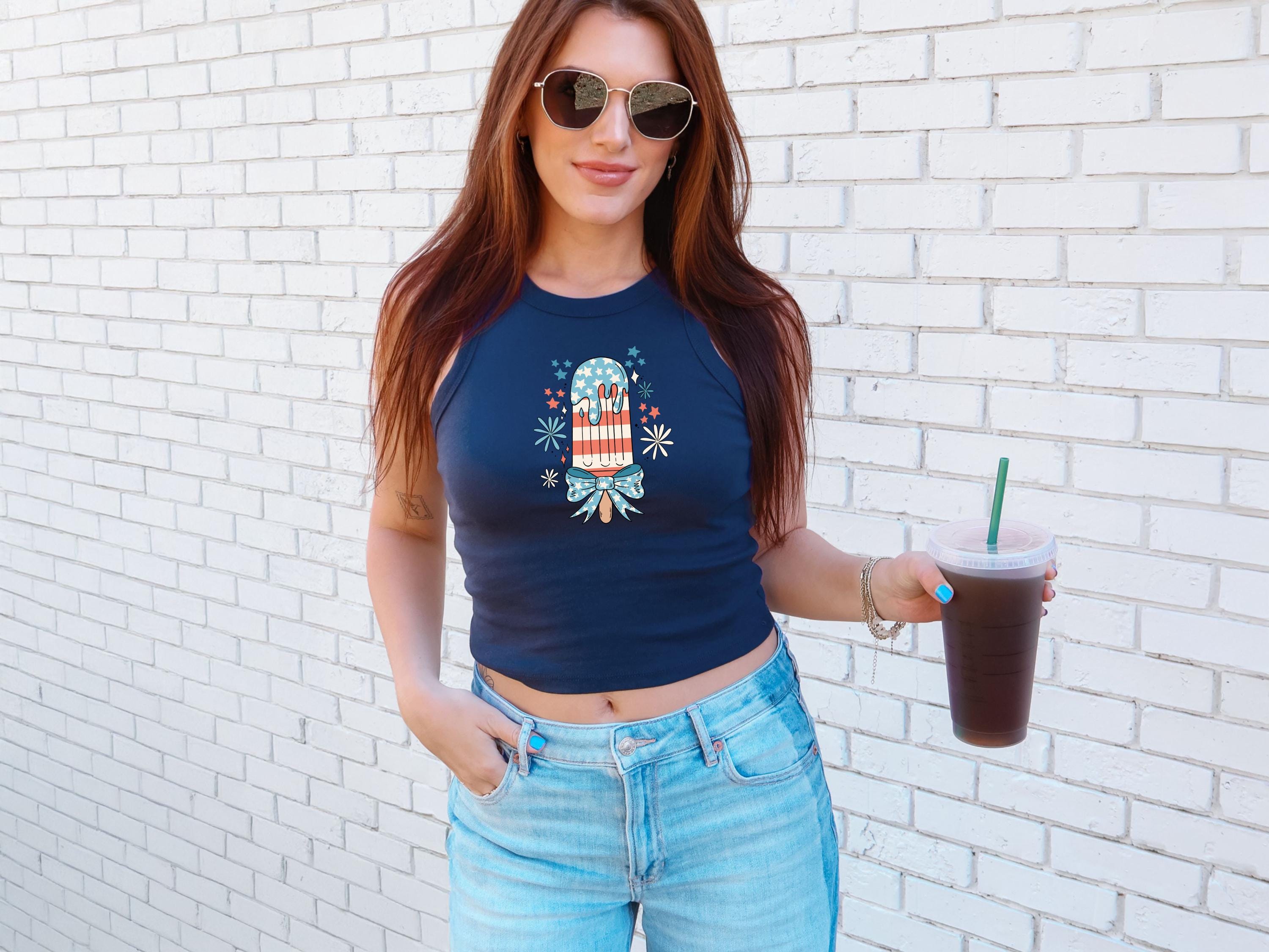 Summer Red White Blue Popsicle Tank, 4th of July Stars And Stripes T, July Fourth Shirt, Independence Day Shirt, American Flag 1019 Tank Top