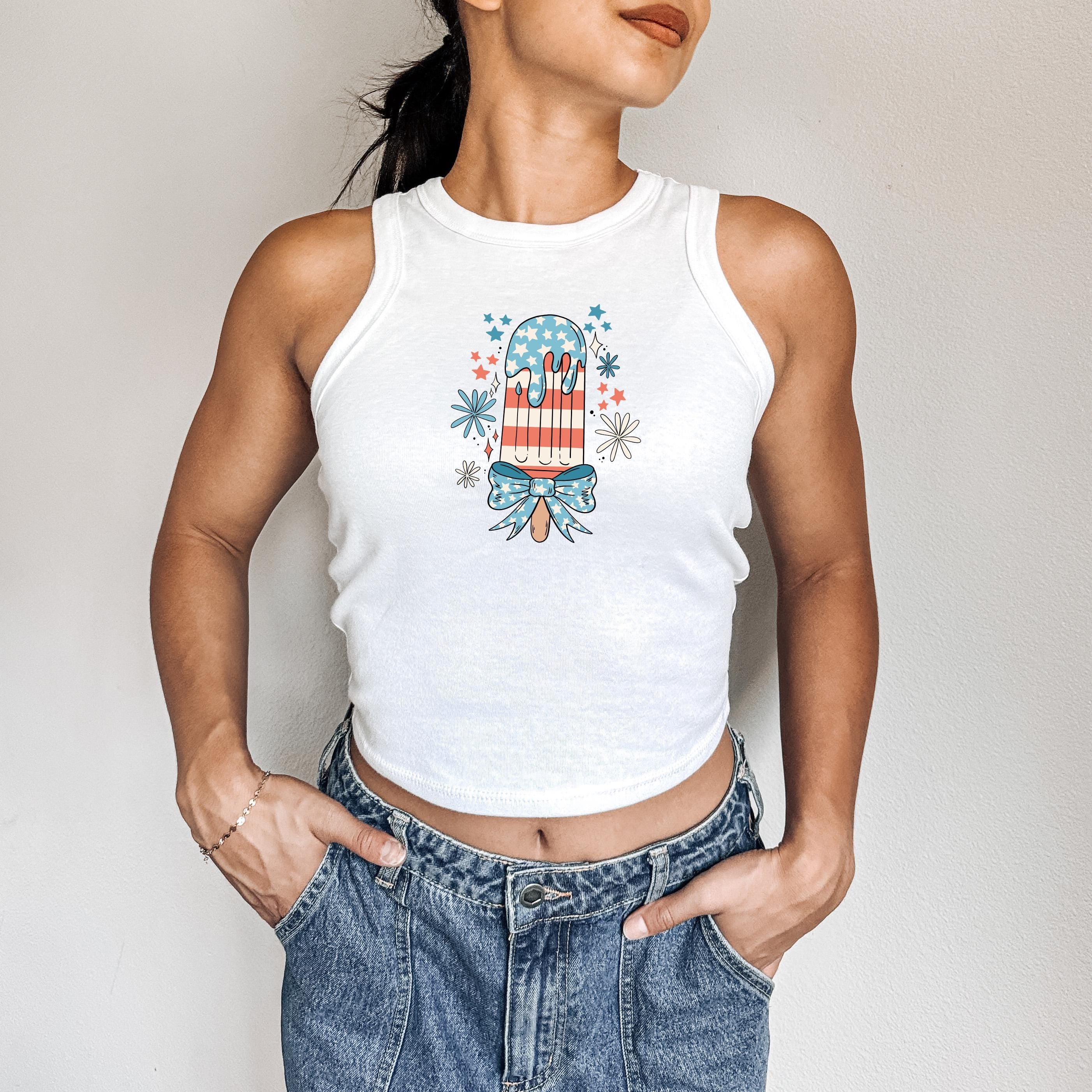 Summer Red White Blue Popsicle Tank, 4th of July Stars And Stripes T, July Fourth Shirt, Independence Day Shirt, American Flag 1019 Tank Top