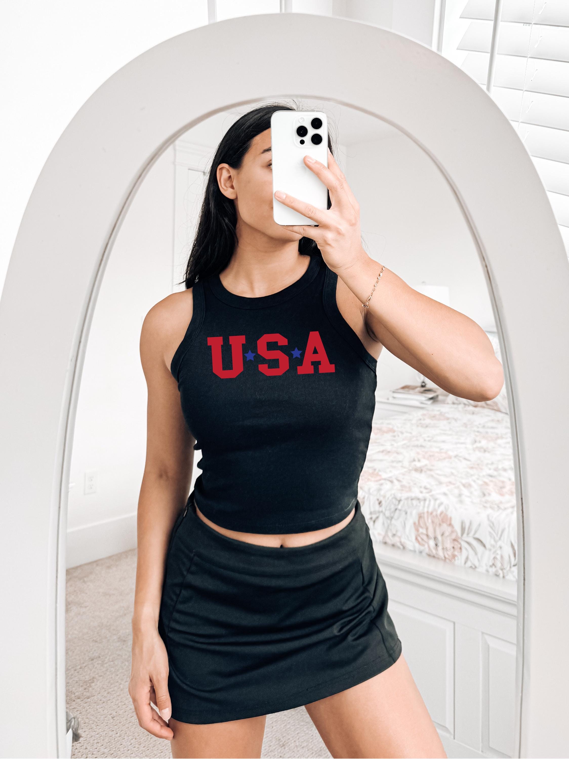 USA Red White Blue Stars Tank, 4th of July Stars And Stripes T, July Fourth Shirt, Independence Day Shirt, American Flag 1019 Tank Top