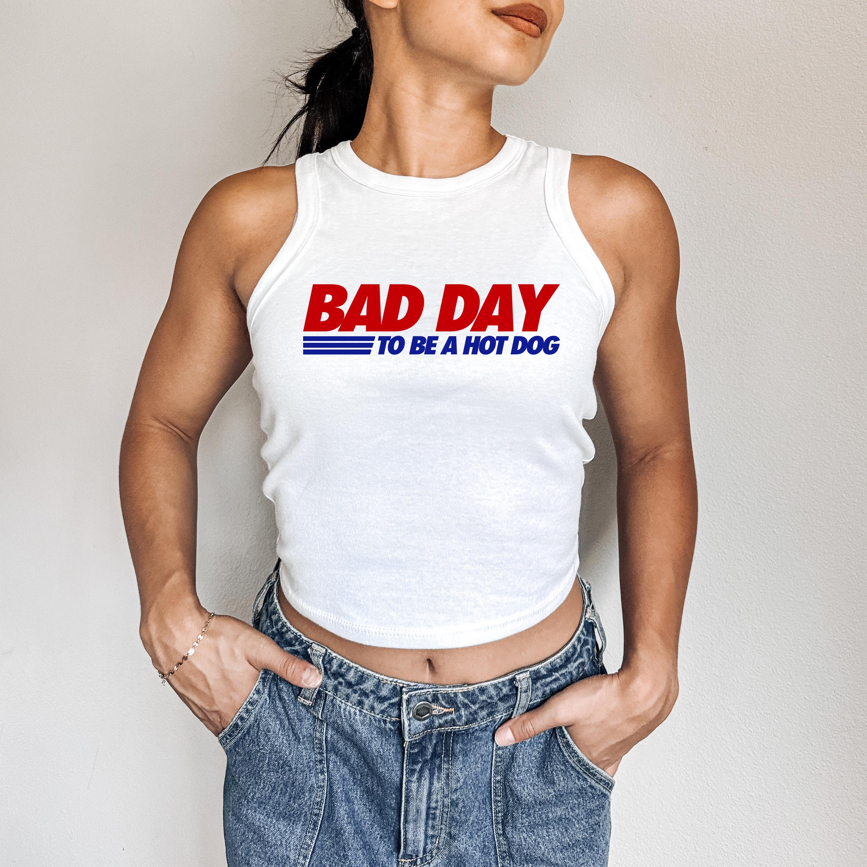 Bad Day To Be A Hot Dog Tank, 4th of July Stars And Stripes T, July Fourth USA Shirt, Independence Day Shirt, American Flag 1019 Tank Top