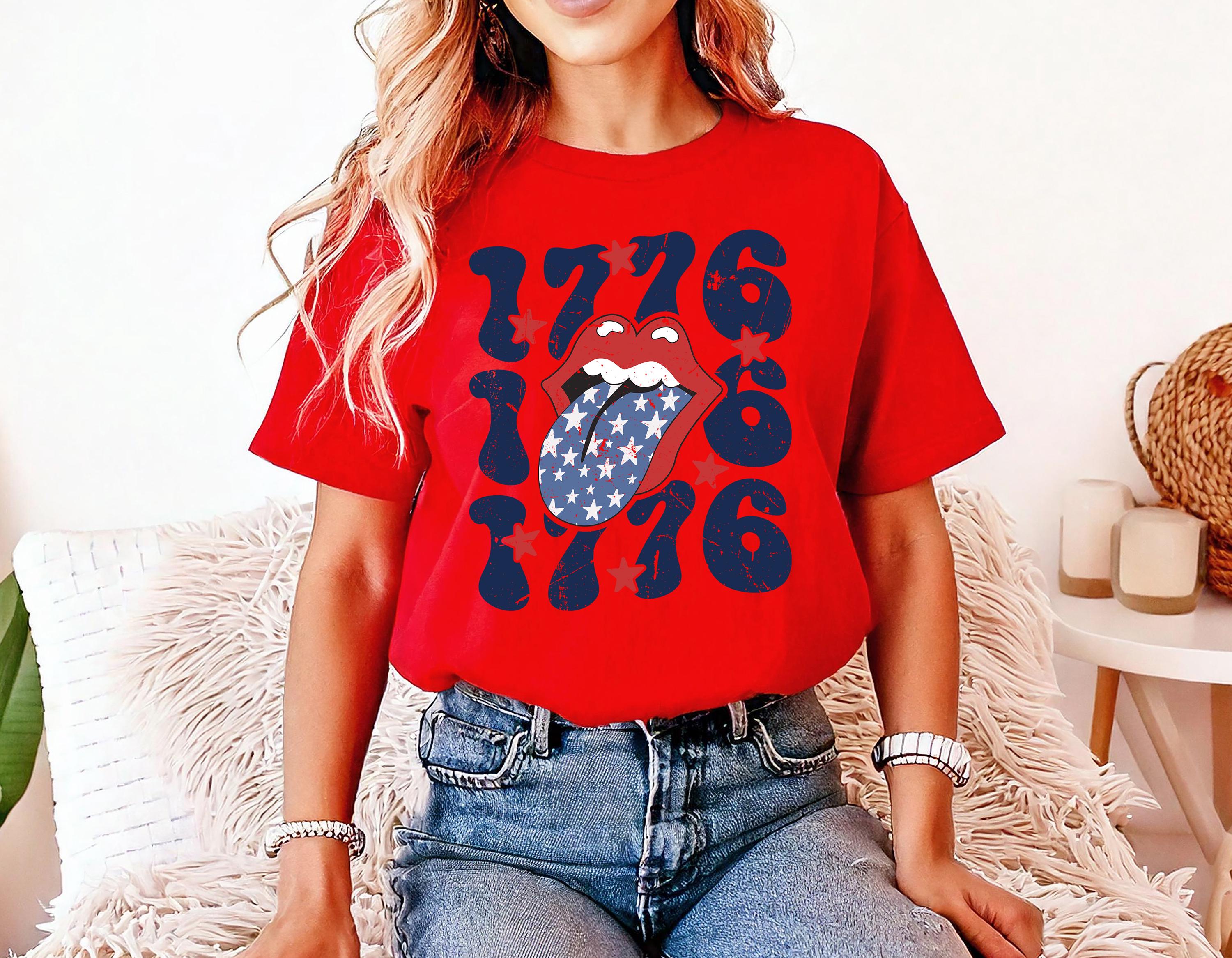 Retro 1776 Distressed Comfort Colors Tshirt, 4th of July tee, Retro fourth shirt, Unisex July 4th T, American Flag Shirt, Independence Day