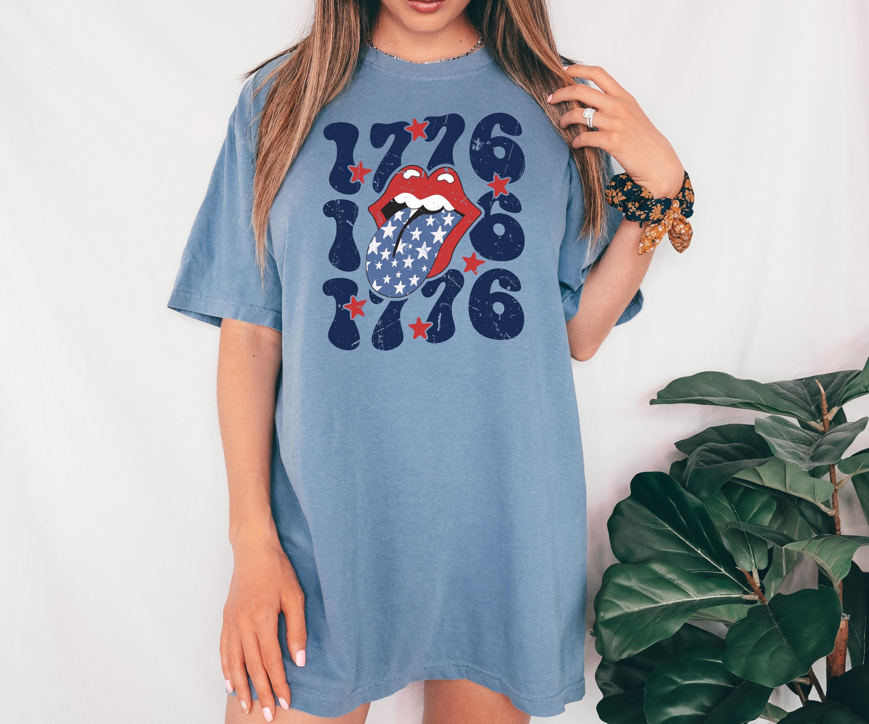 Retro 1776 Distressed Comfort Colors Tshirt, 4th of July tee, Retro fourth shirt, Unisex July 4th T, American Flag Shirt, Independence Day
