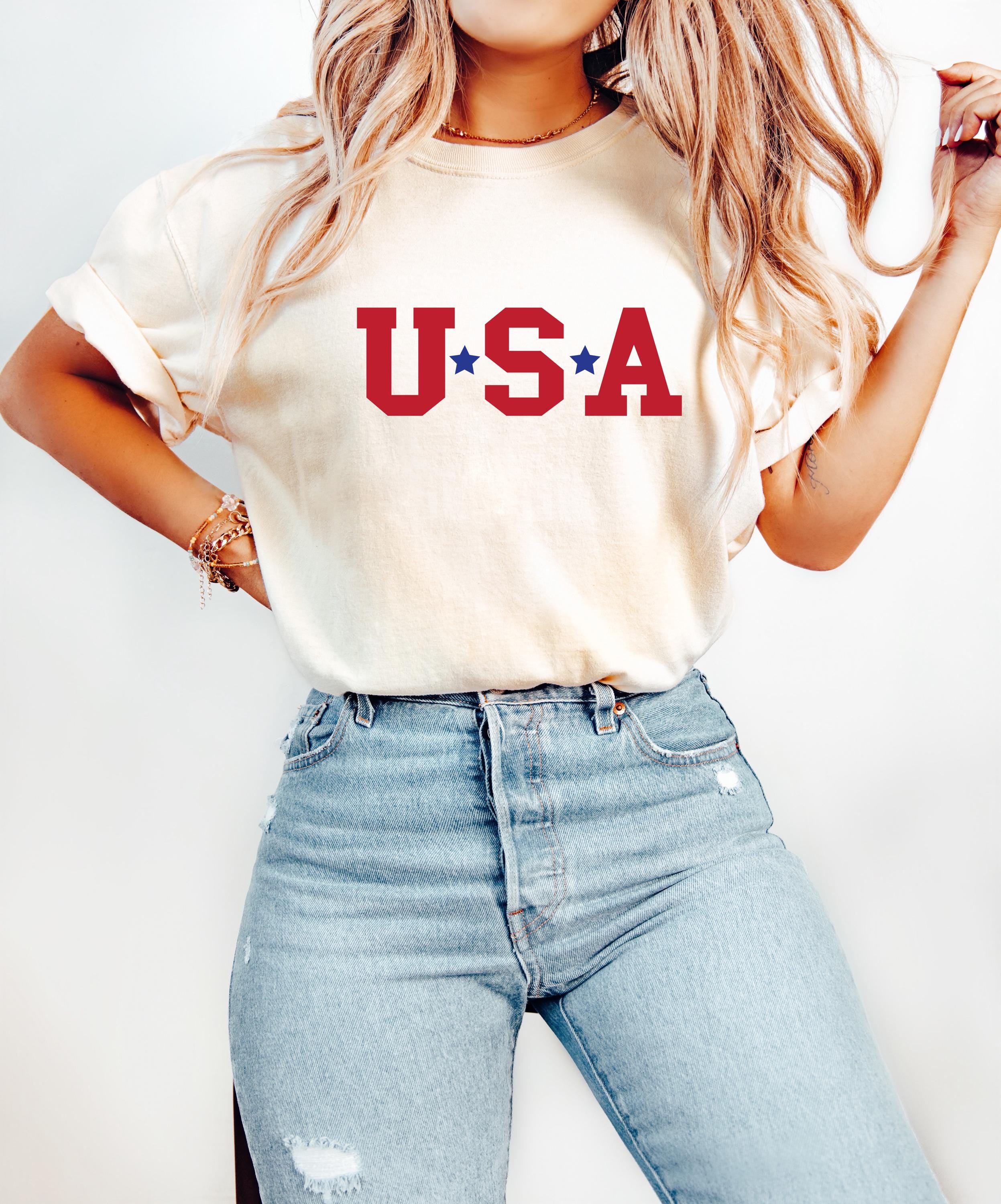 USA Stars Comfort Colors Tshirt, 4th of July tee, Retro fourth shirt, Unisex July 4th T, American Flag Shirt, Independence Day