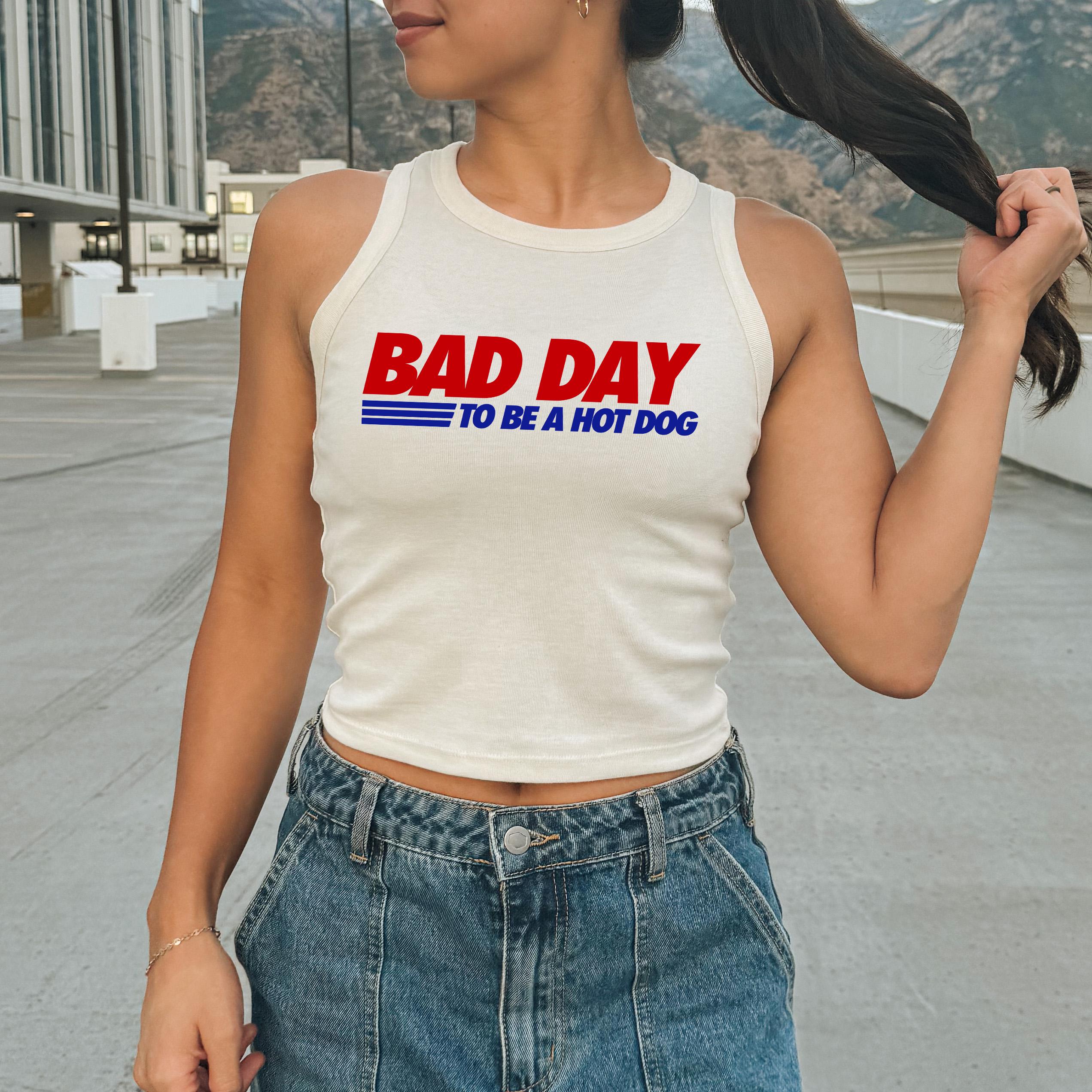 Bad Day To Be A Hot Dog Tank, 4th of July Stars And Stripes T, July Fourth USA Shirt, Independence Day Shirt, American Flag 1019 Tank Top